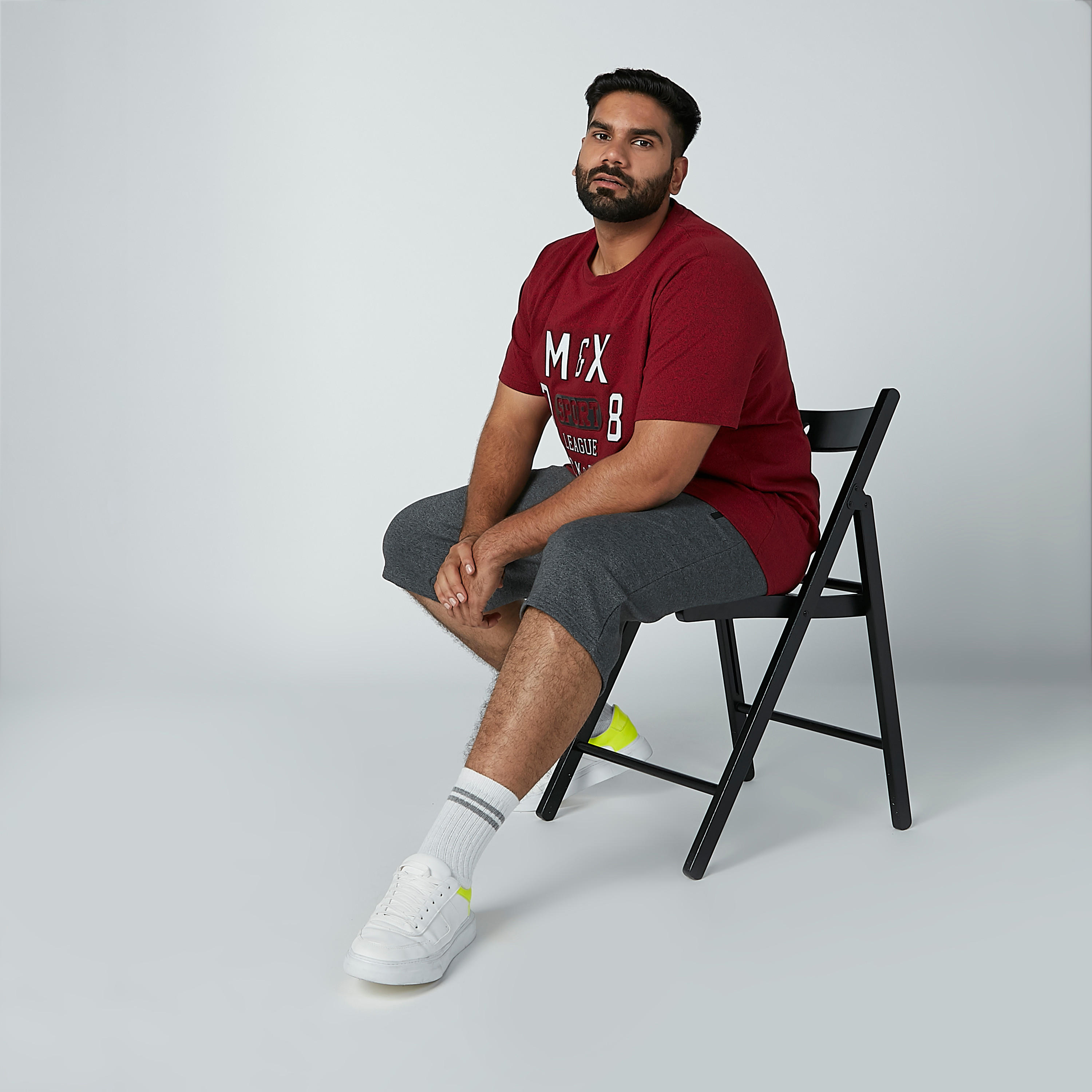 Printed T-shirt with Round Neck and Short Sleeves-men-clothing-tshirtsandpolos-tshirts-image-1
