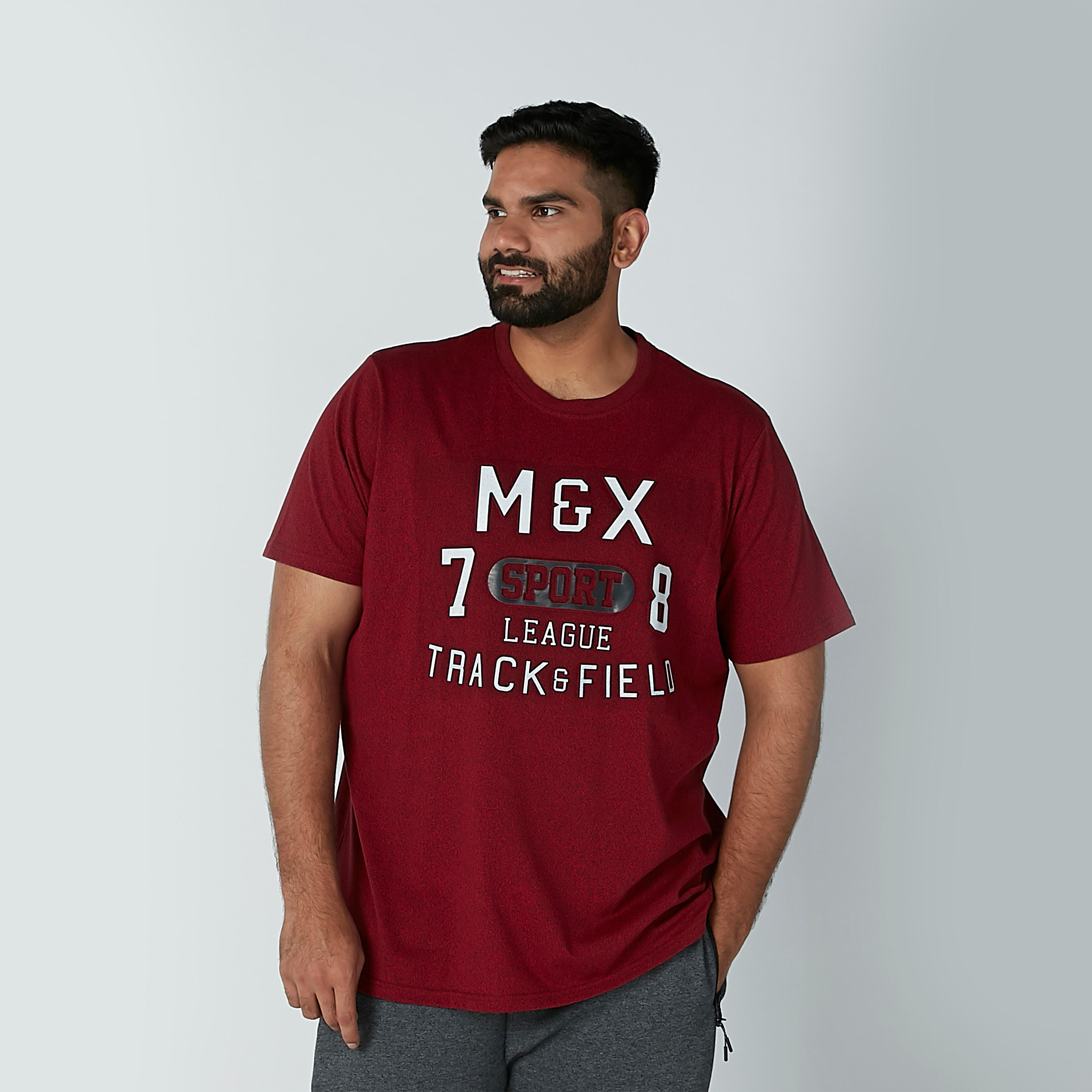 Printed T-shirt with Round Neck and Short Sleeves-men-clothing-tshirtsandpolos-tshirts-image-2