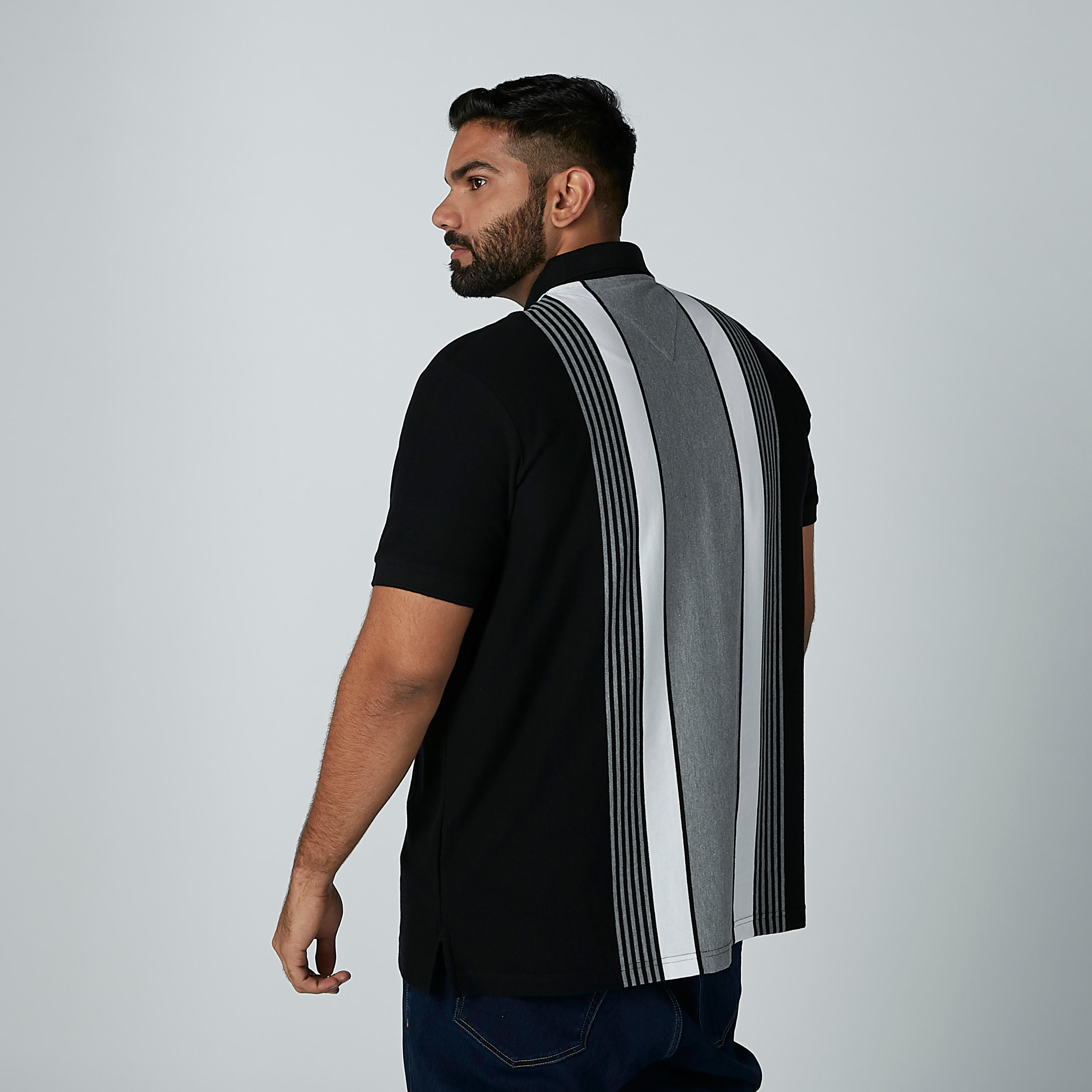 تيشيرت مقلّم بياقة بولو وأكمام قصيرة-men-clothing-tshirtsandpolos-polos-image-4