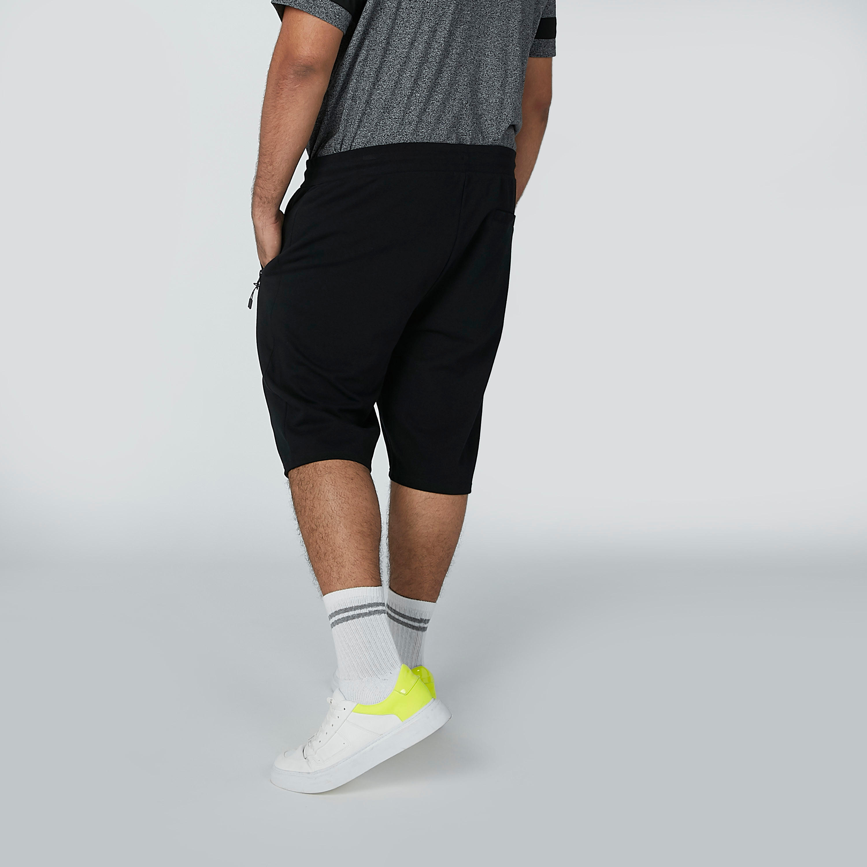 Plain Shorts with Pocket Detail and Drawstring-men-clothing-bottoms-shorts-image-3