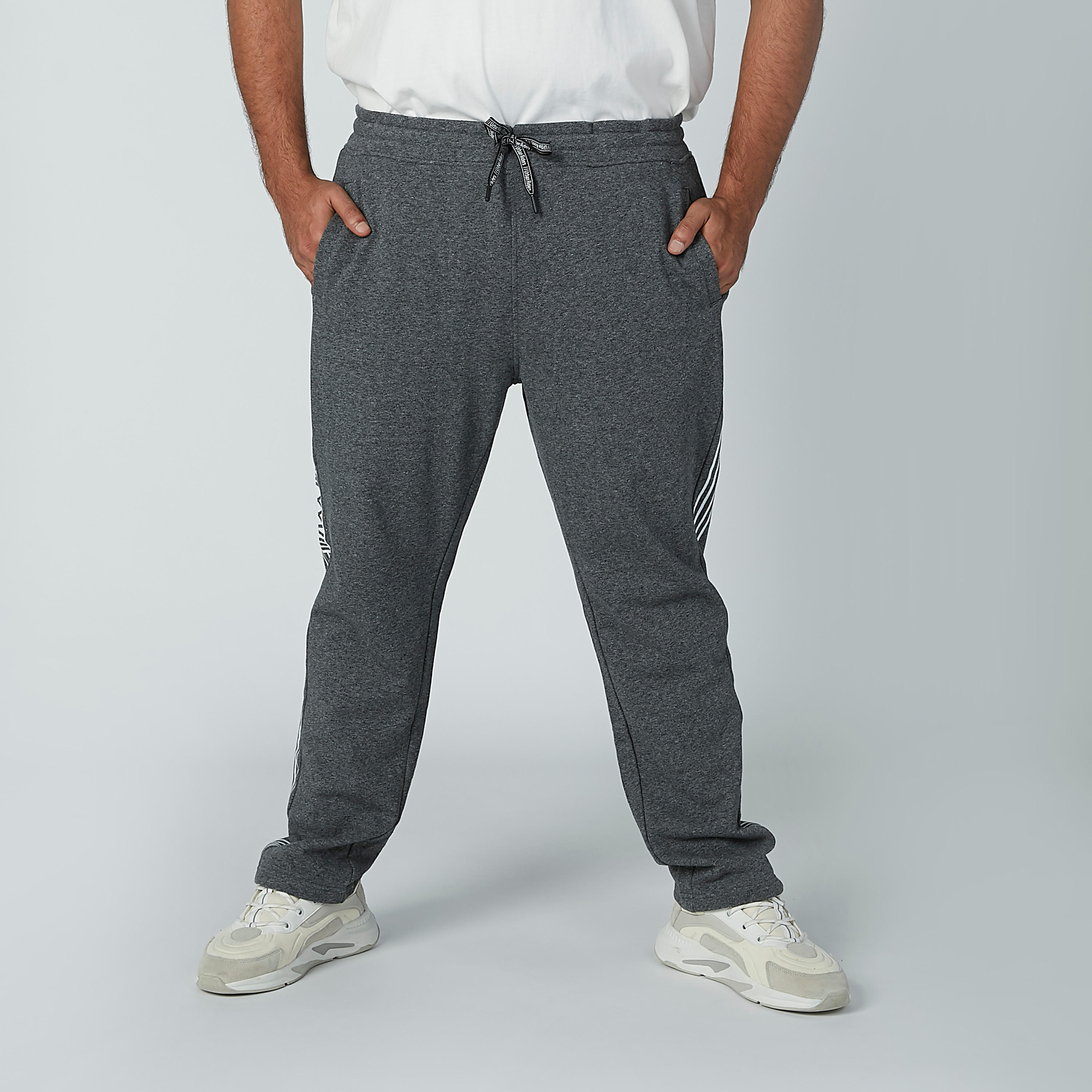 Tape Detail Pants with Pockets and Drawstring-men-clothing-bottoms-trousersandchinos-trousers-image-2