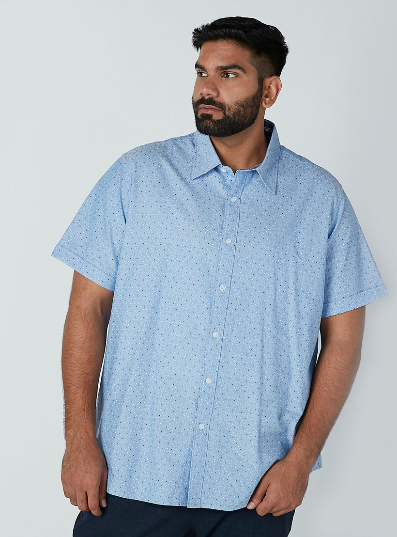 قميص بأكمام قصيرة وأزرار وطبعات-men-clothing-shirts-image-3