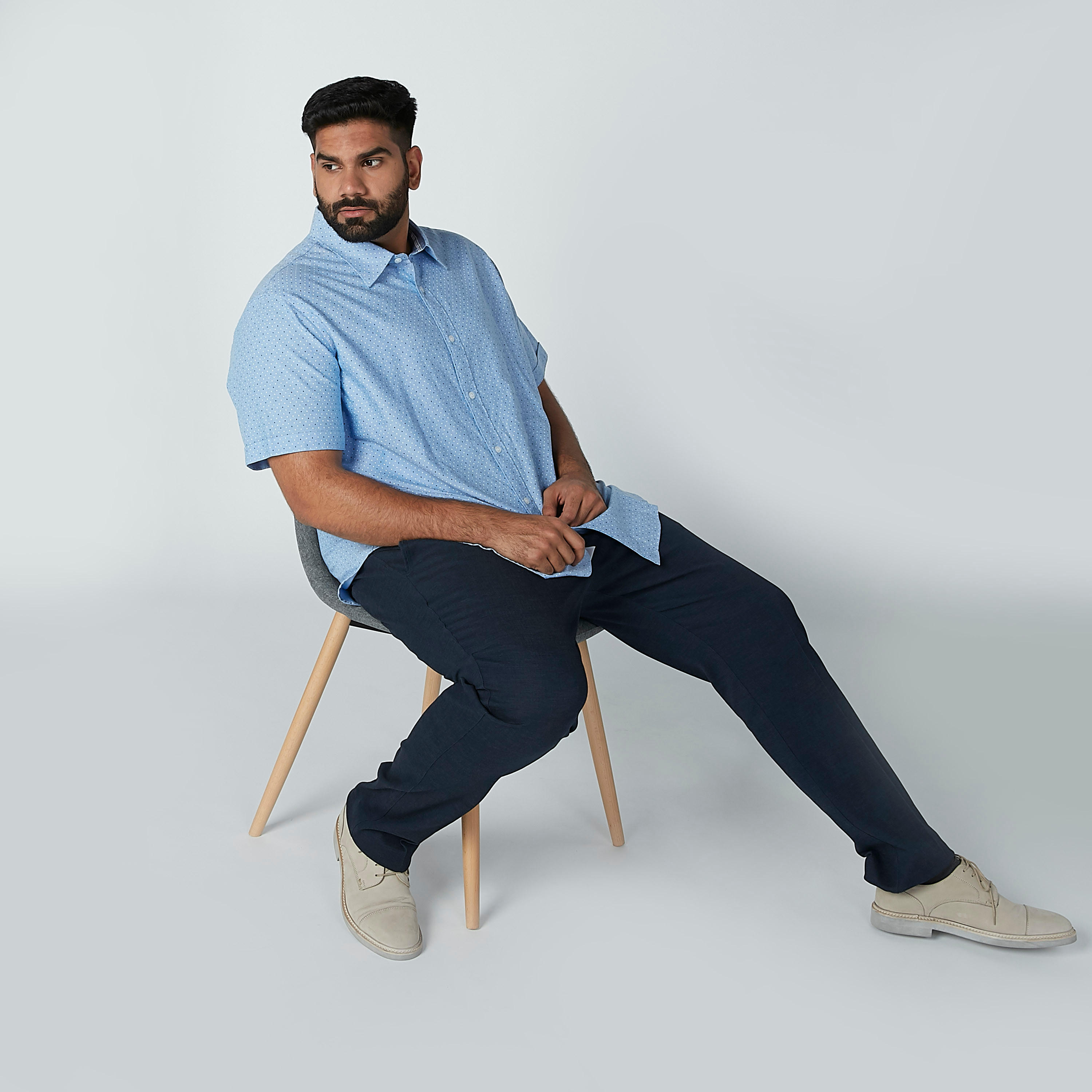 Plain Trousers with Pocket Detail-men-clothing-bottoms-trousersandchinos-trousers-image-1