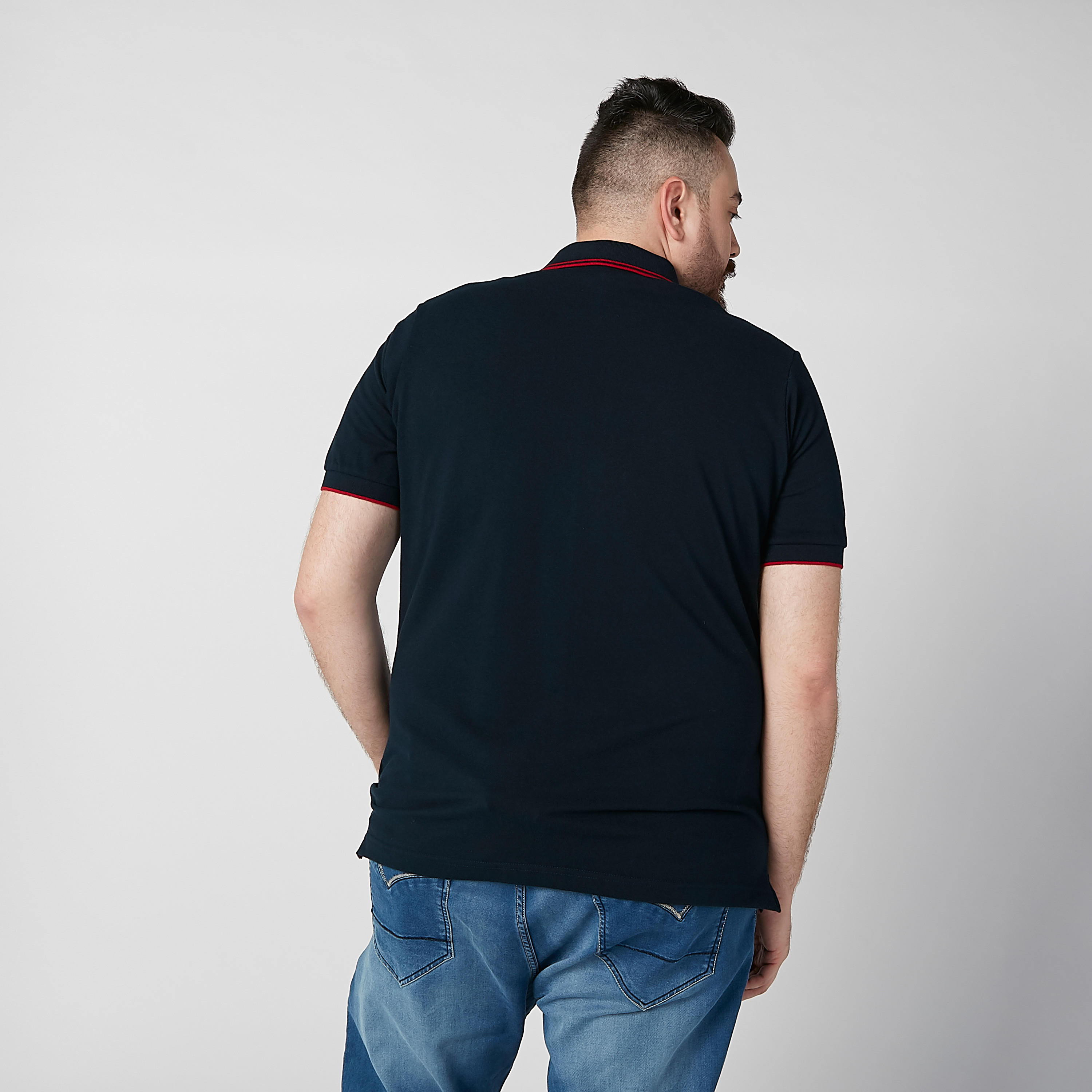 تيشيرت بولو بارز الملمس بأكمام قصيرة-men-clothing-tshirtsandpolos-polos-image-4