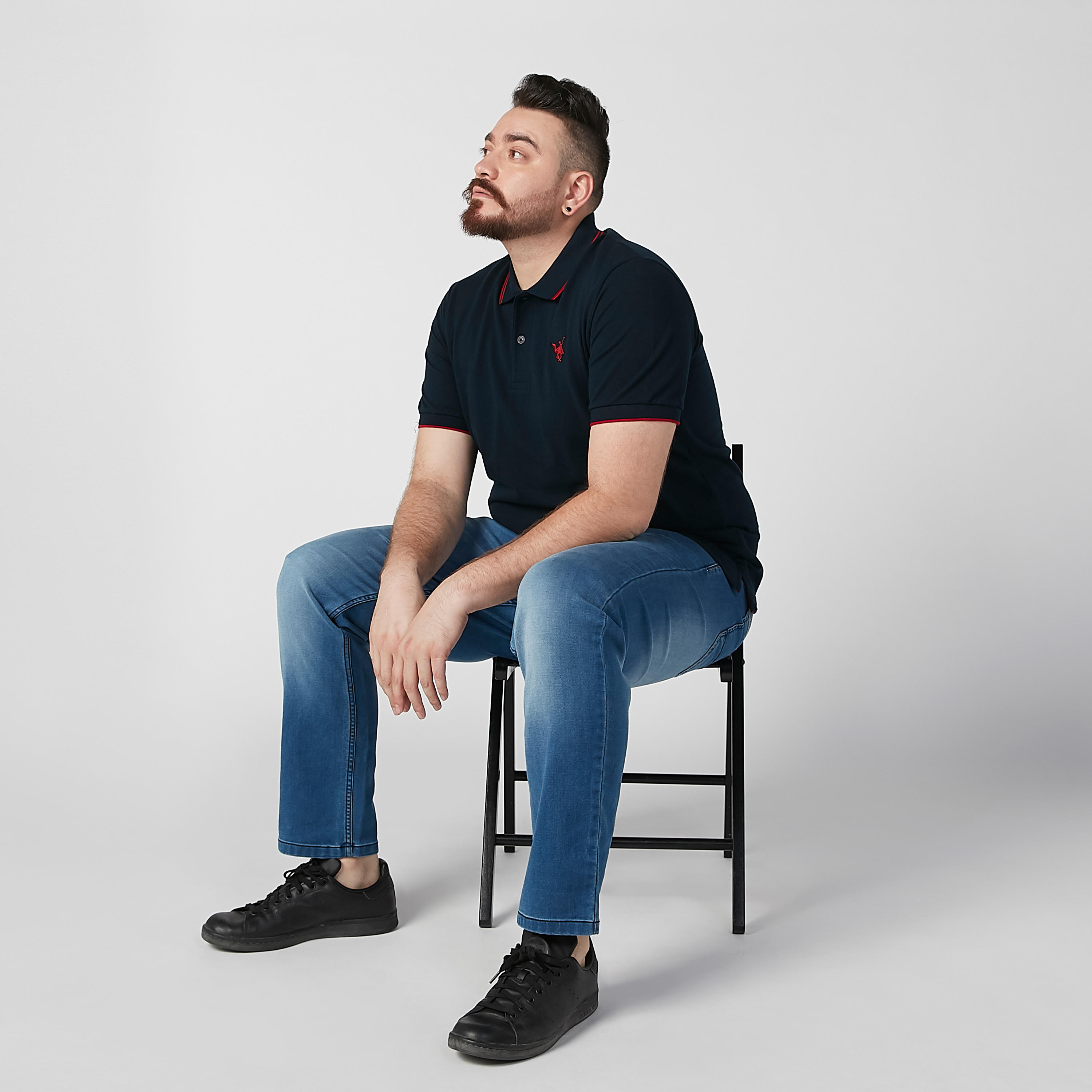 تيشيرت بولو بارز الملمس بأكمام قصيرة-men-clothing-tshirtsandpolos-polos-image-5
