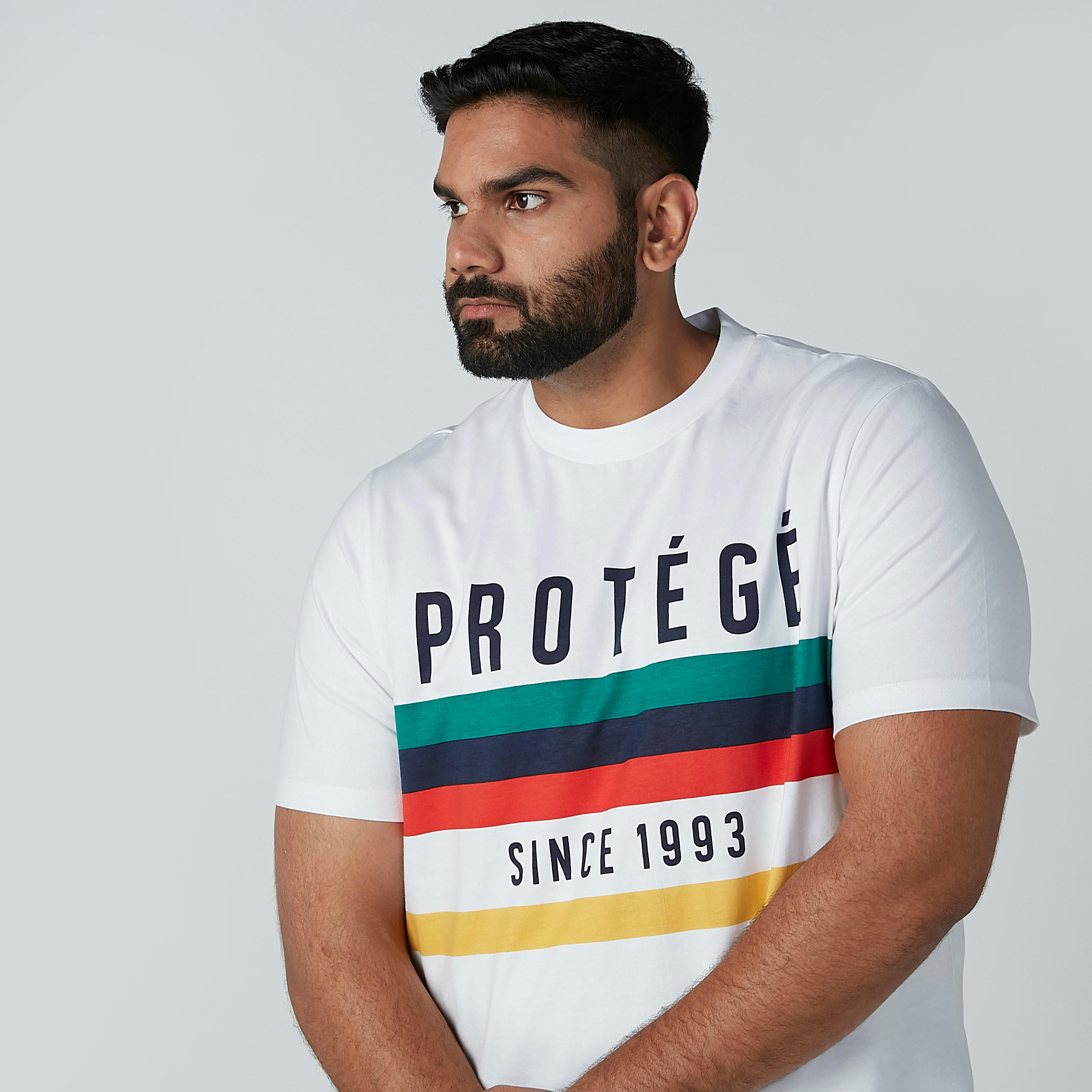 Printed Round Neck T-shirt with Short Sleeves-men-clothing-tshirtsandpolos-tshirts-image-1