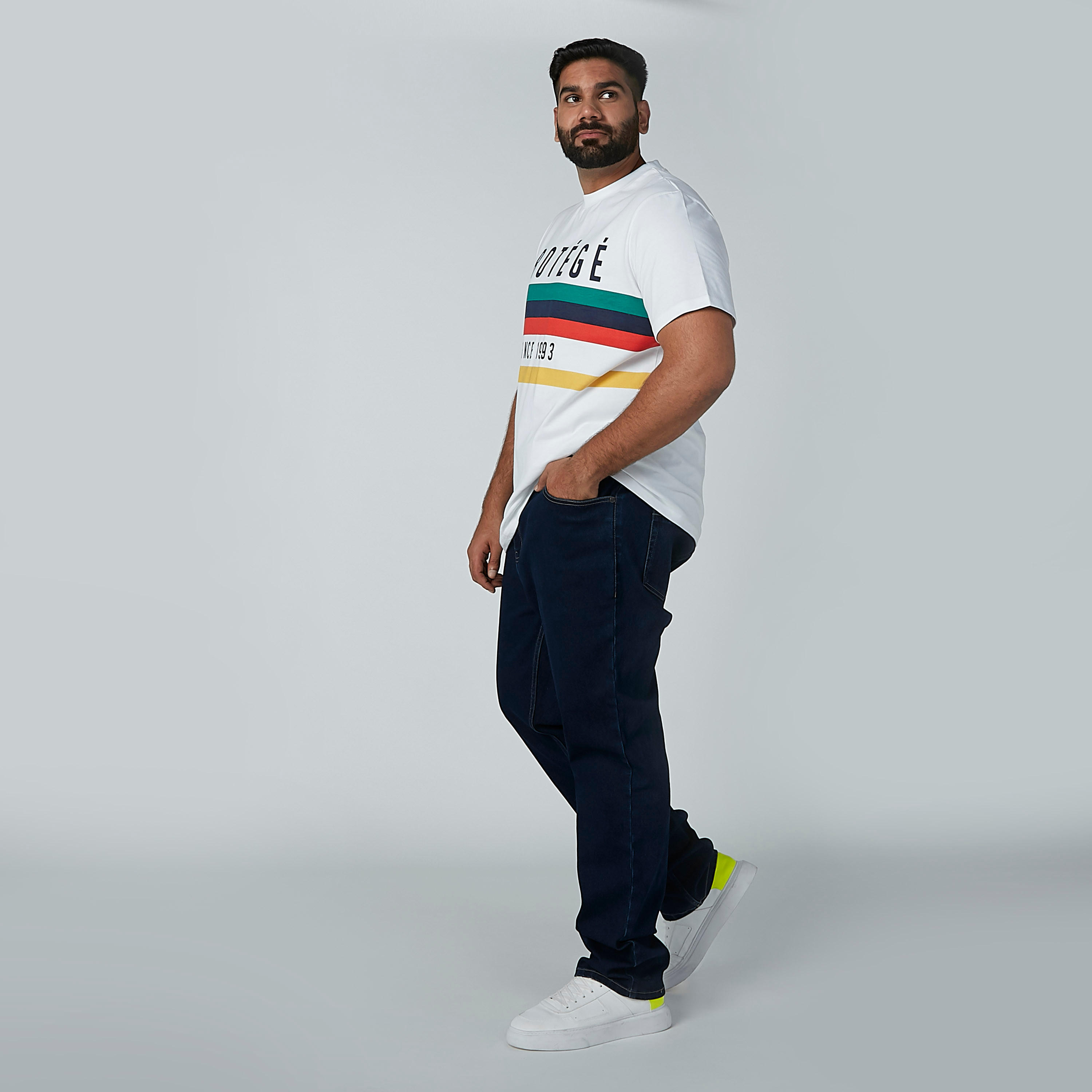 Printed Round Neck T-shirt with Short Sleeves-men-clothing-tshirtsandpolos-tshirts-image-2