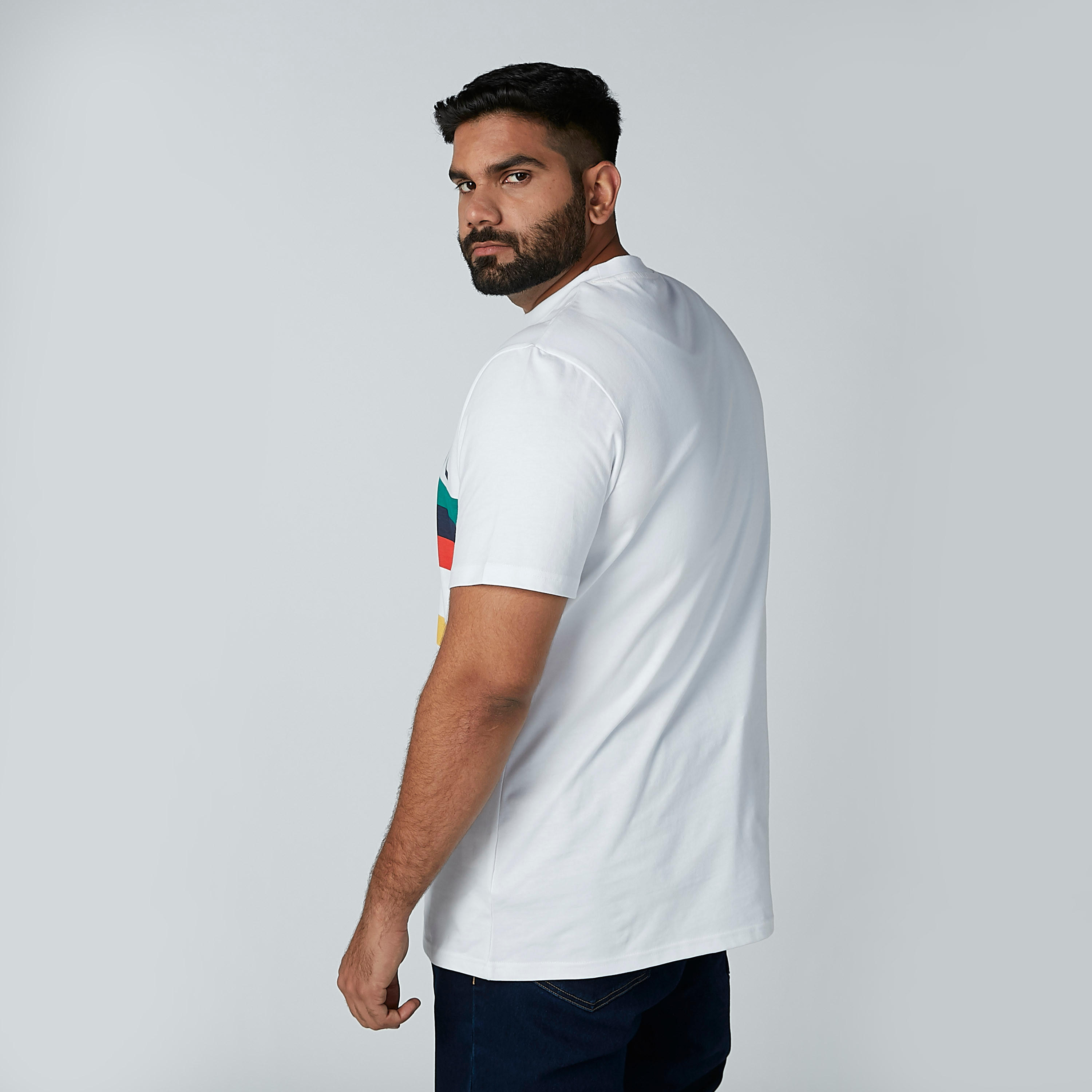 Printed Round Neck T-shirt with Short Sleeves-men-clothing-tshirtsandpolos-tshirts-image-3