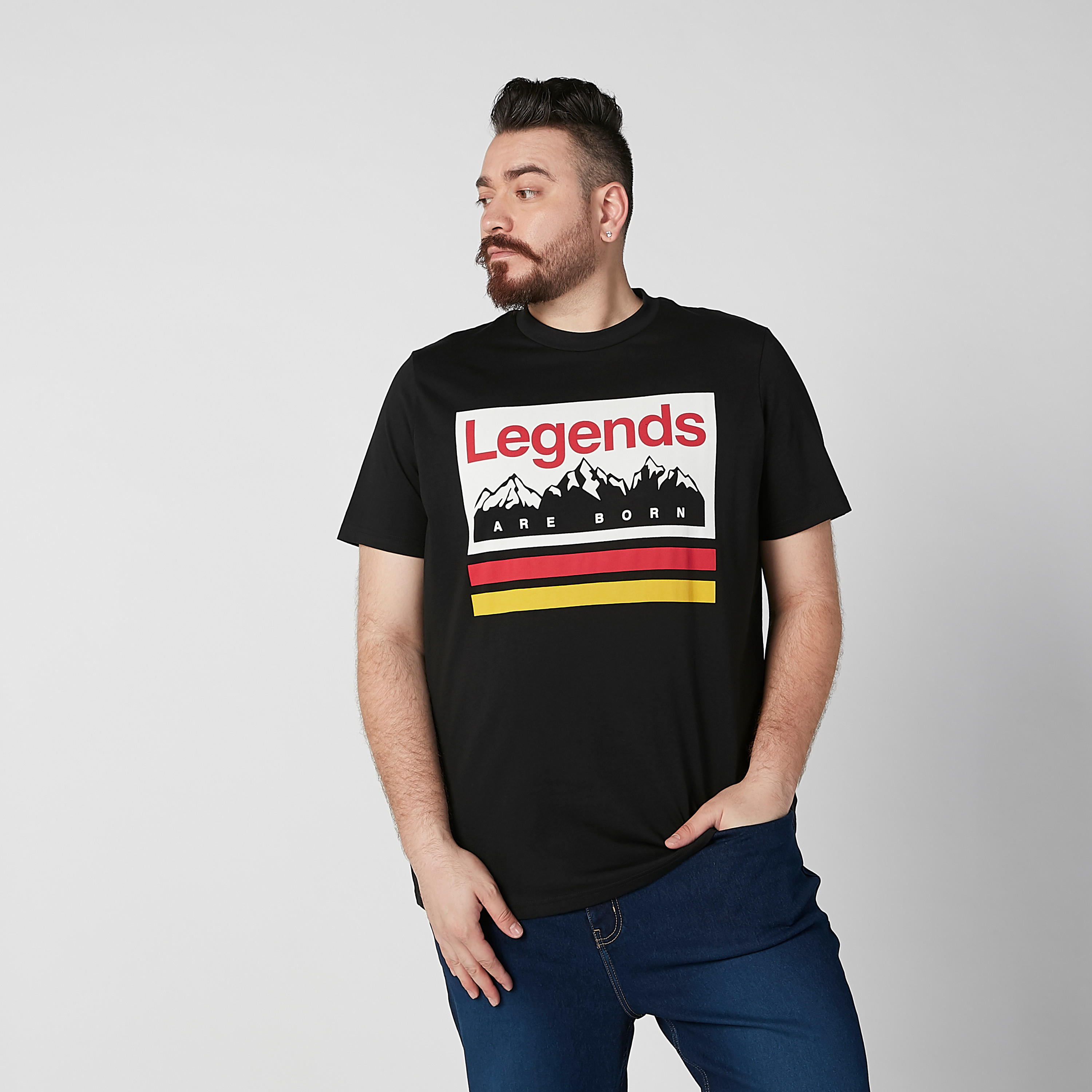 Printed T-shirt with Crew Neck and Short Sleeves-men-clothing-tshirtsandpolos-tshirts-image-2