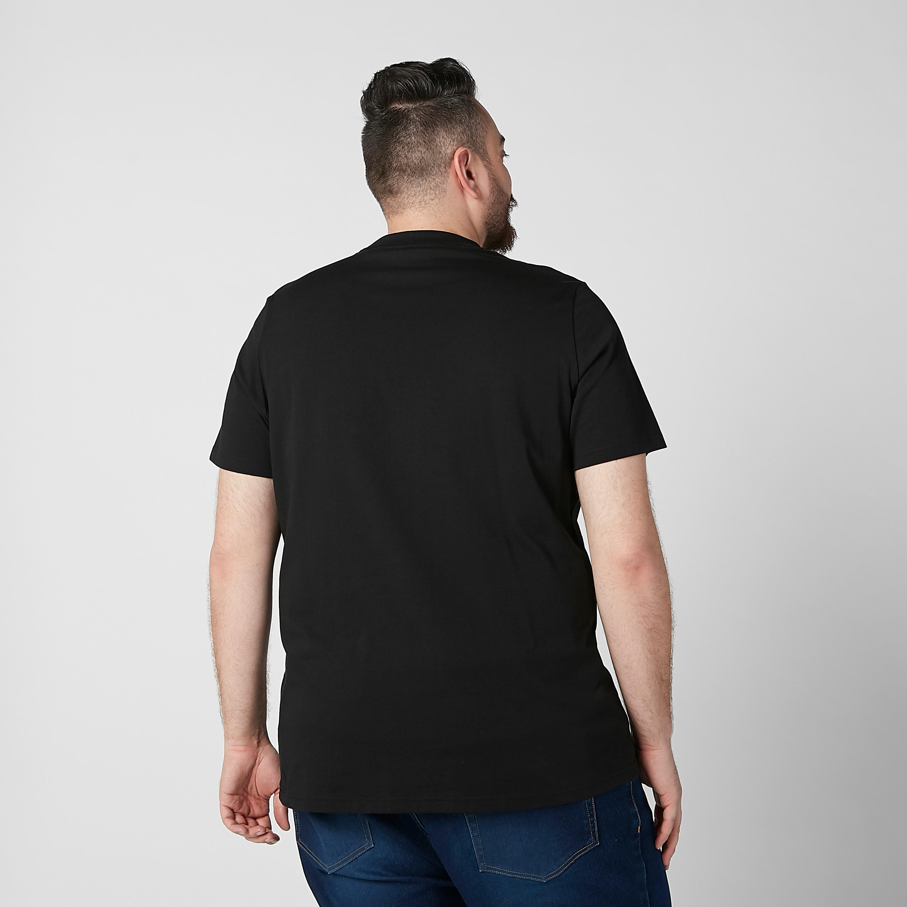 Printed T-shirt with Crew Neck and Short Sleeves-men-clothing-tshirtsandpolos-tshirts-image-3