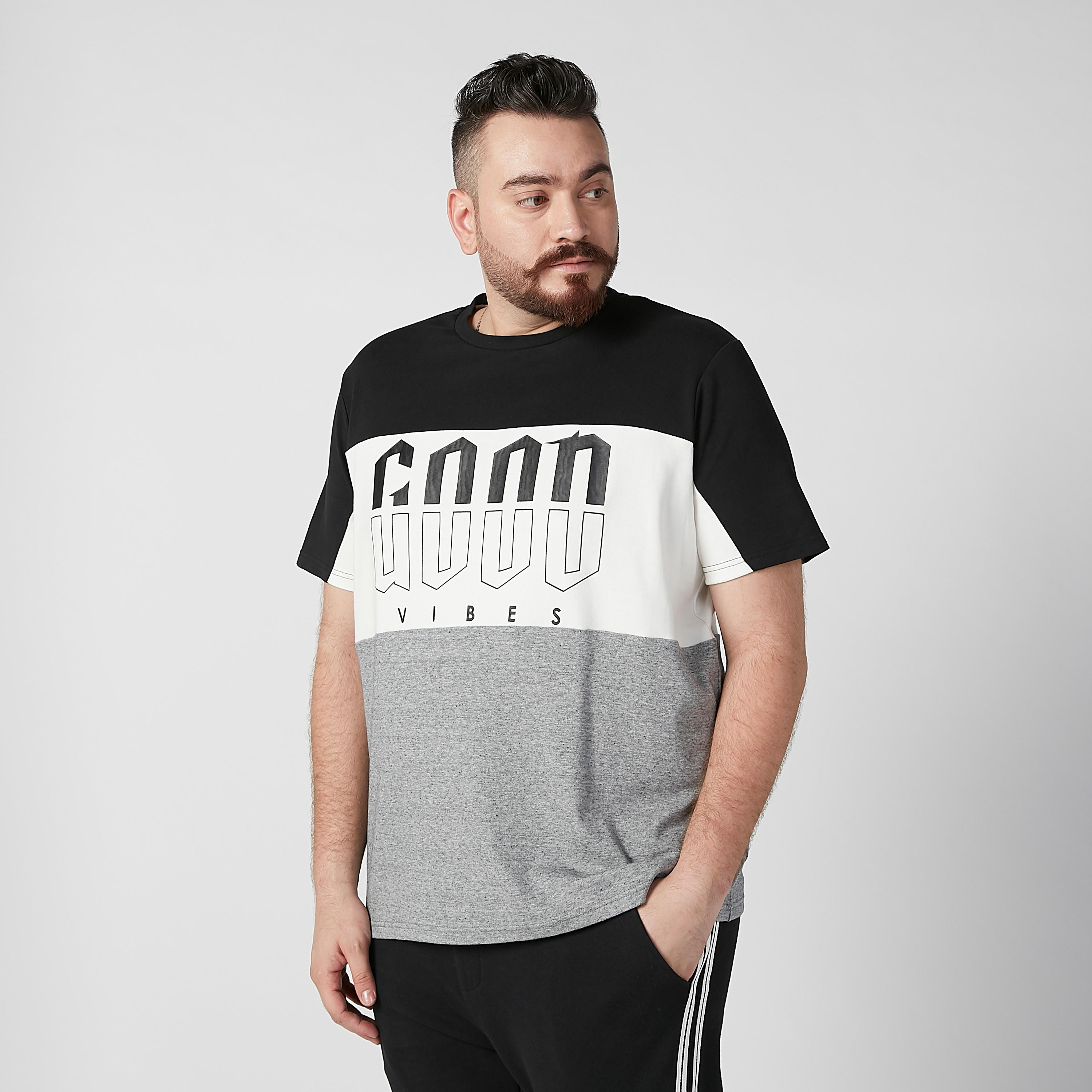 Printed T-shirt with Round Neck and Short Sleeves-men-clothing-tshirtsandpolos-tshirts-image-1