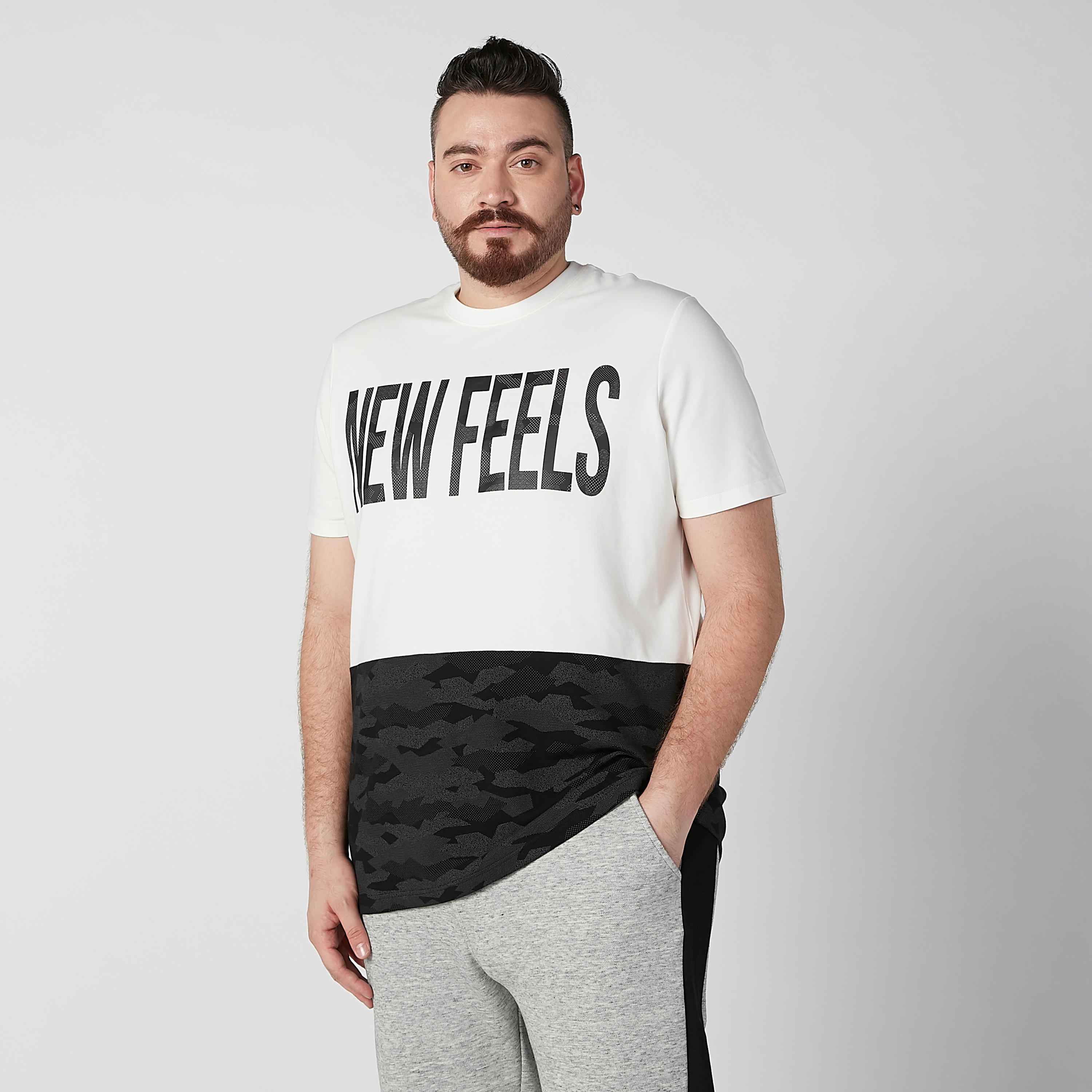 Printed T-shirt with Crew Neck and Short Sleeves-men-clothing-tshirtsandpolos-tshirts-image-1