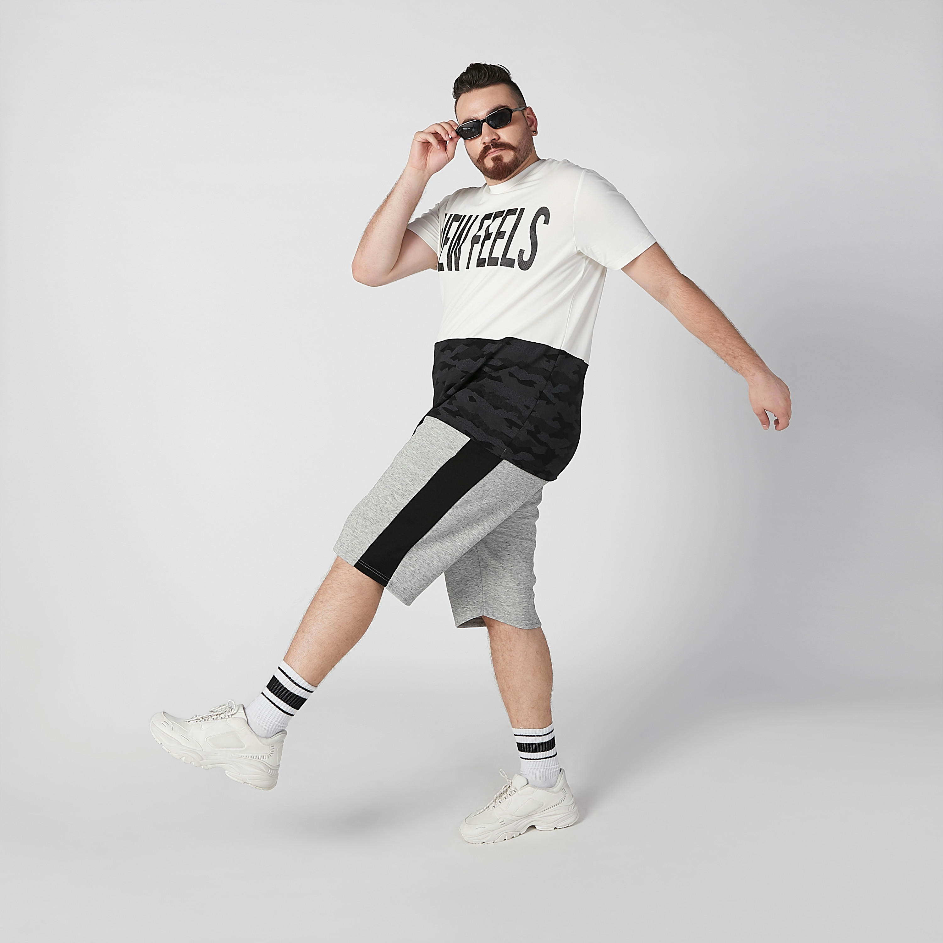 Printed T-shirt with Crew Neck and Short Sleeves-men-clothing-tshirtsandpolos-tshirts-image-2