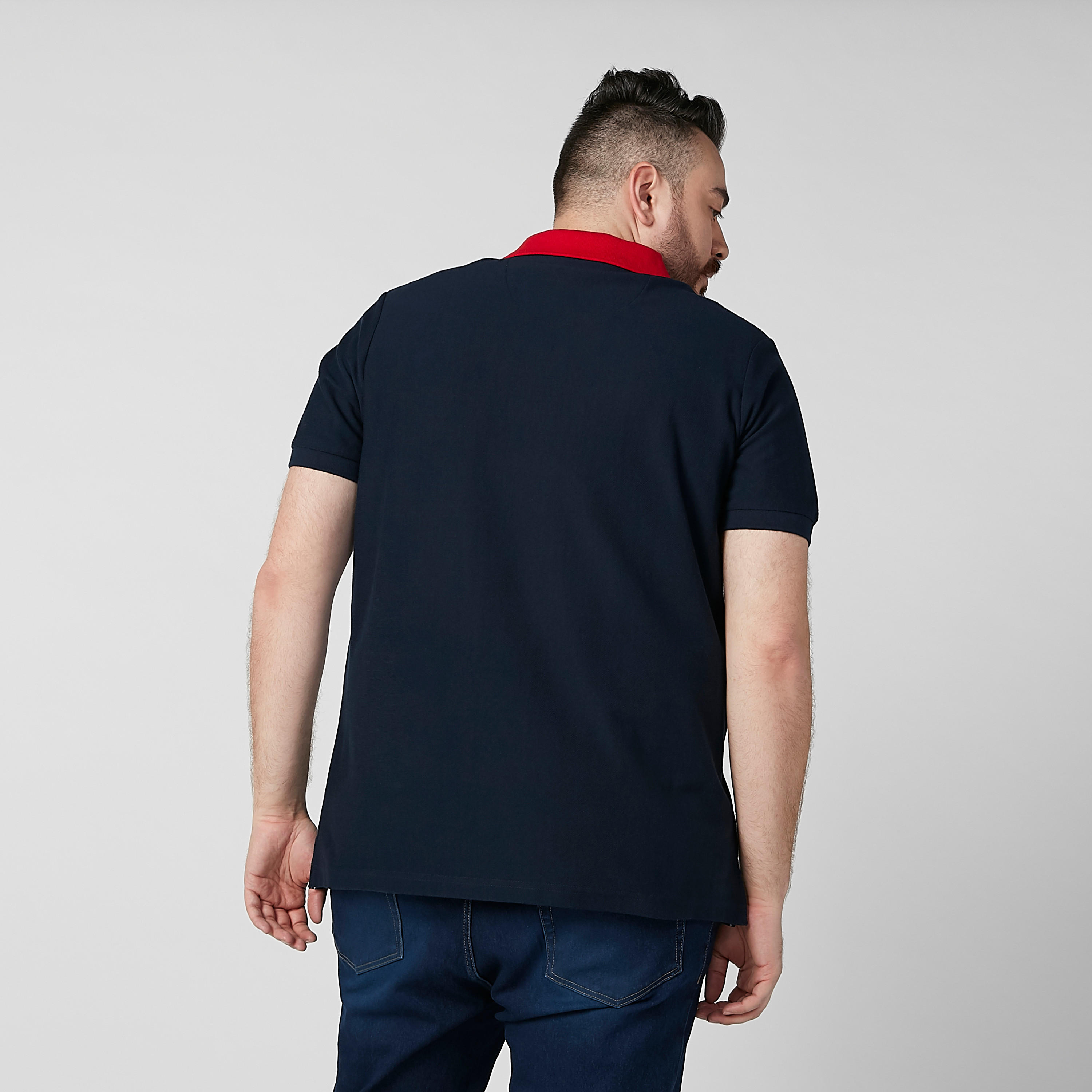 تيشيرت بولو مخطط بأكمام قصيرة-men-clothing-tshirtsandpolos-polos-image-4
