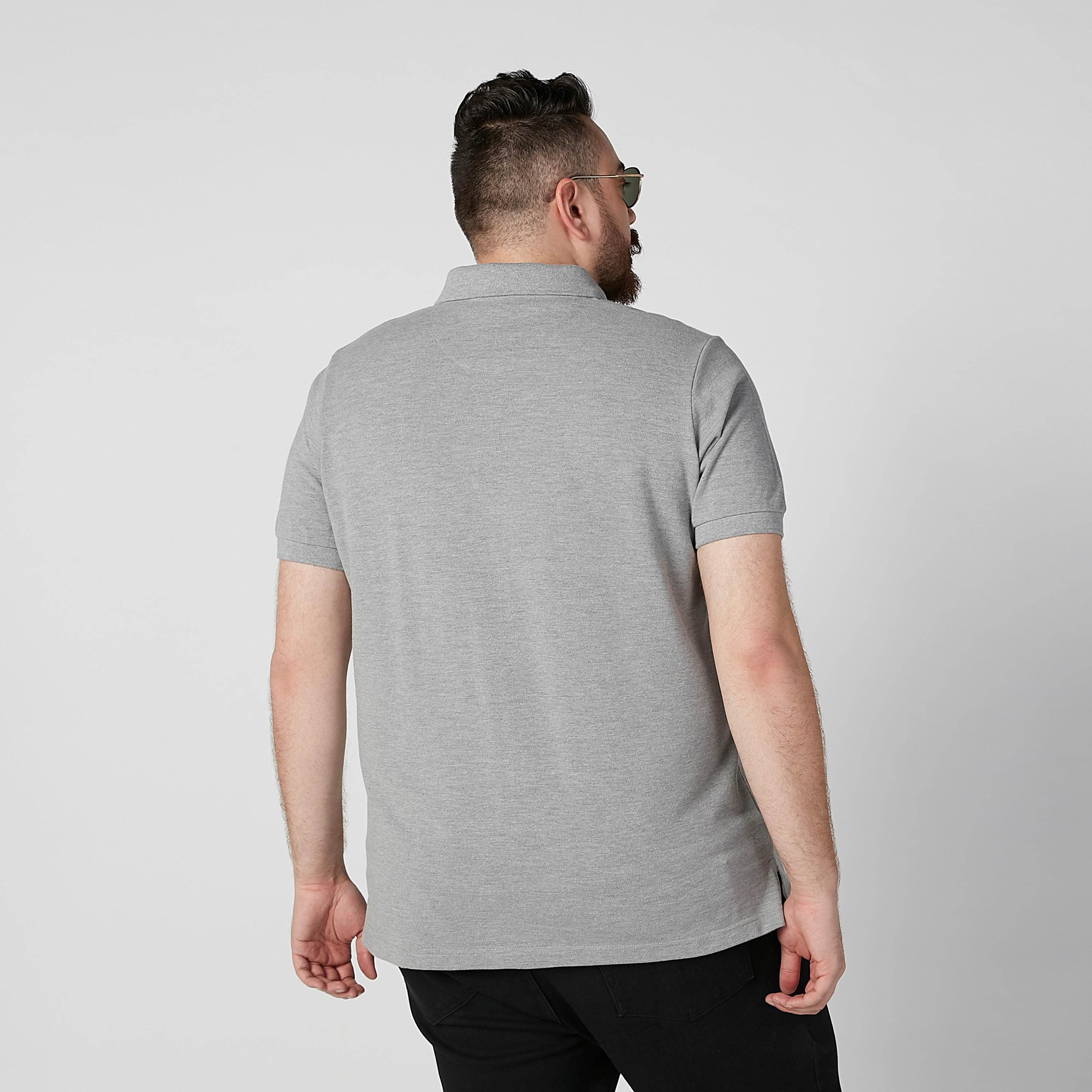 تيشيرت بولو بارز الملمس بأكمام قصيرة-men-clothing-tshirtsandpolos-polos-image-4