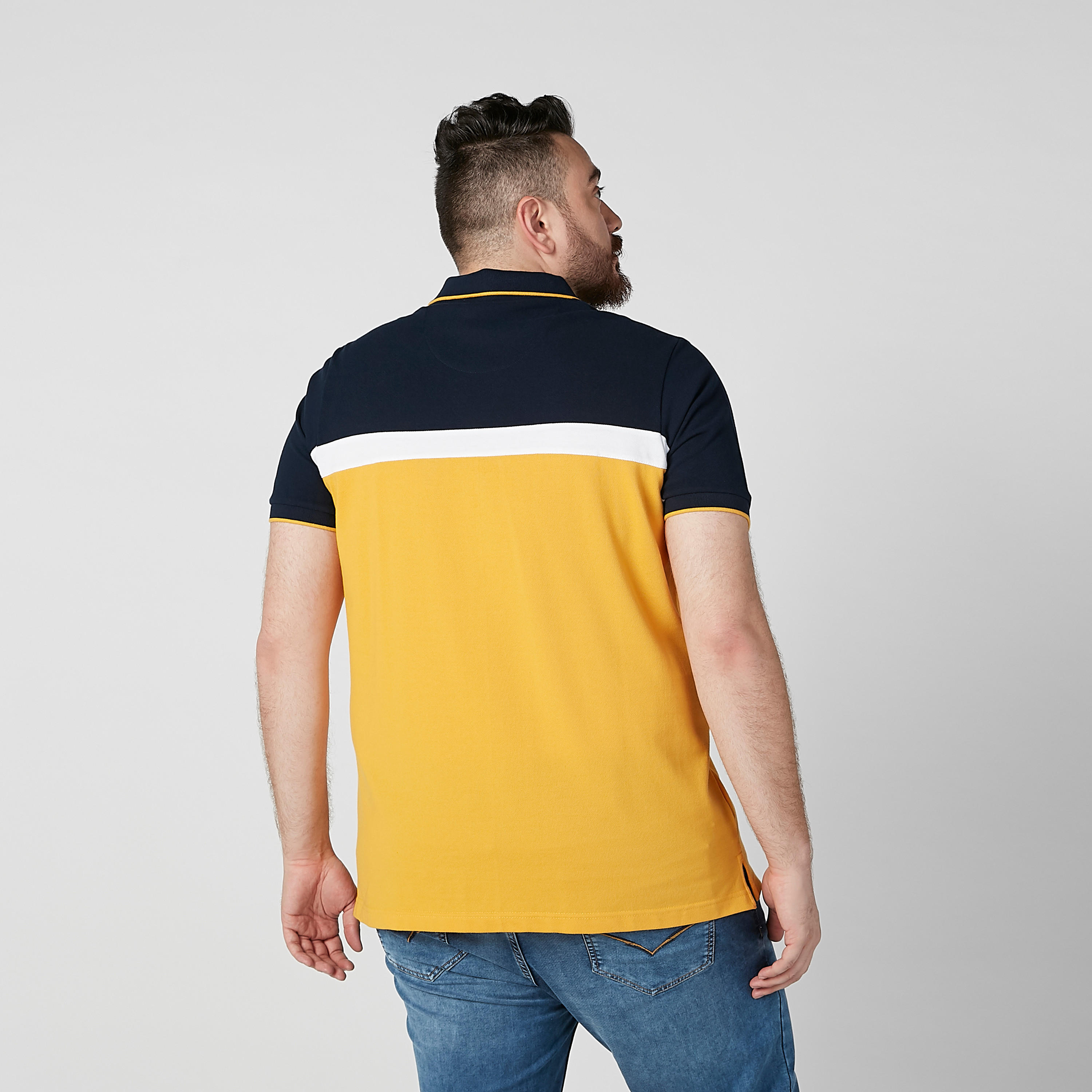 تيشيرت بولو بارز الملمس بأكمام قصيرة-men-clothing-tshirtsandpolos-polos-image-4