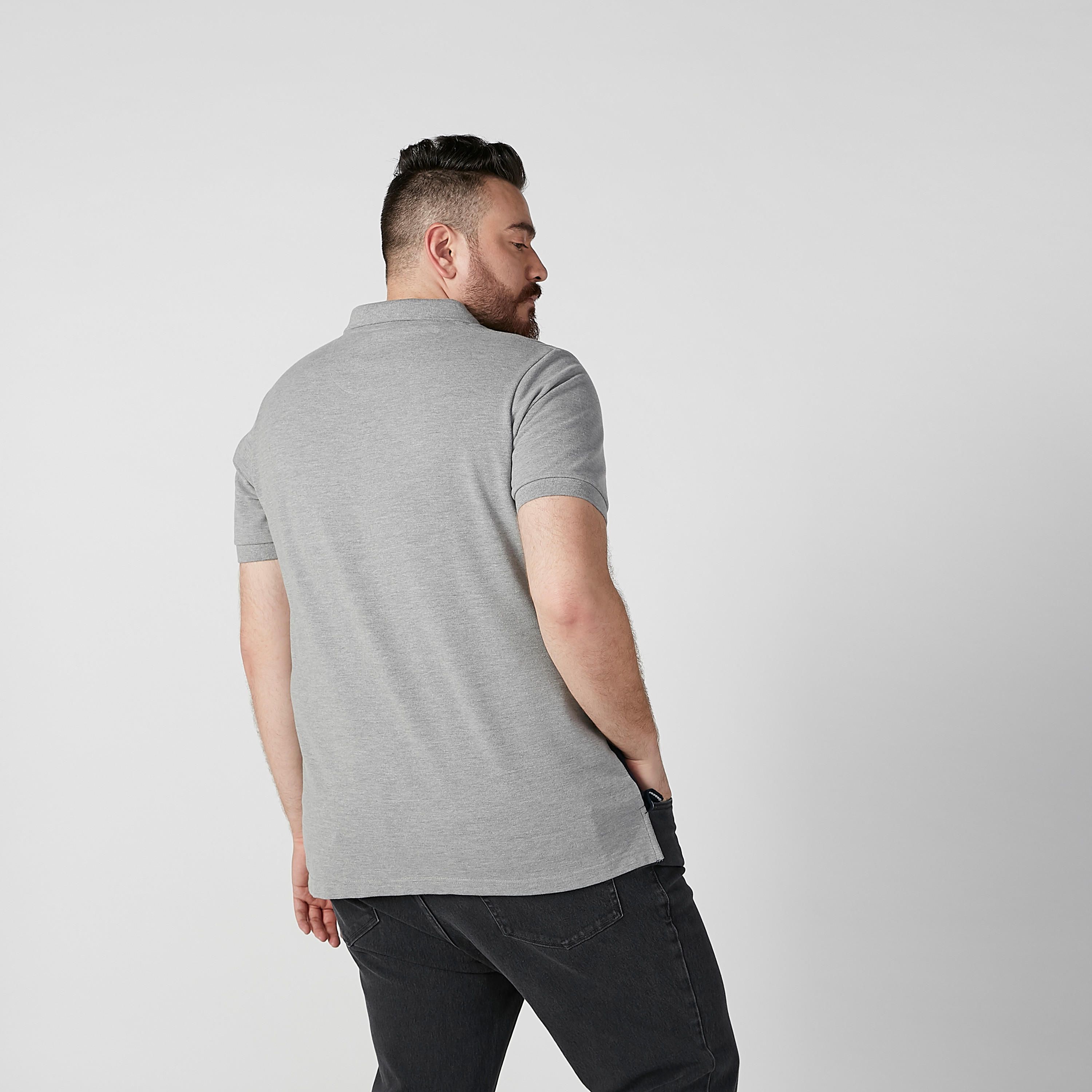 تيشيرت بولو بارز الملمس بأكمام قصيرة-men-clothing-tshirtsandpolos-polos-image-3