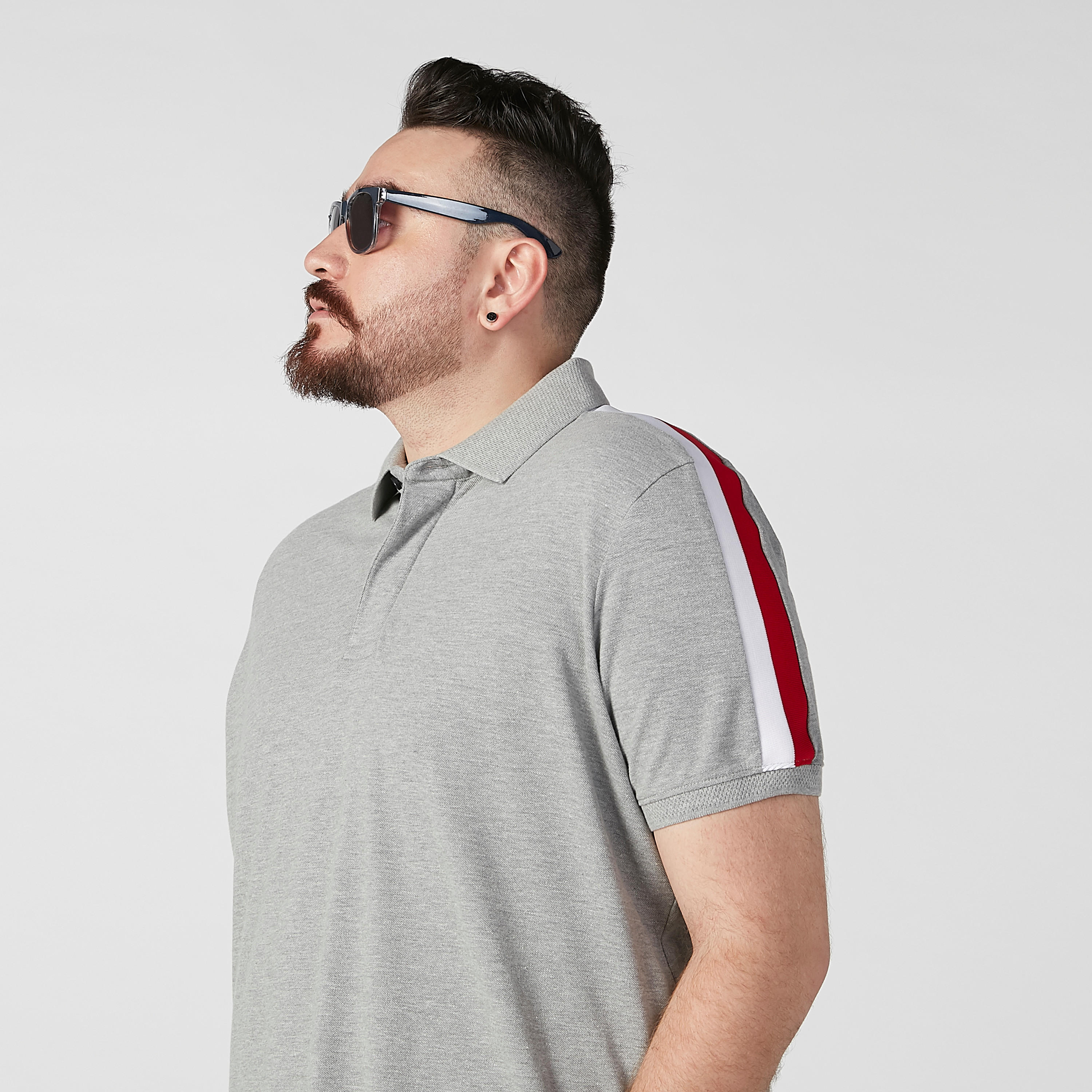 Plain T-shirt with Polo Neck and Short Sleeves-men-clothing-tshirtsandpolos-polos-image-4