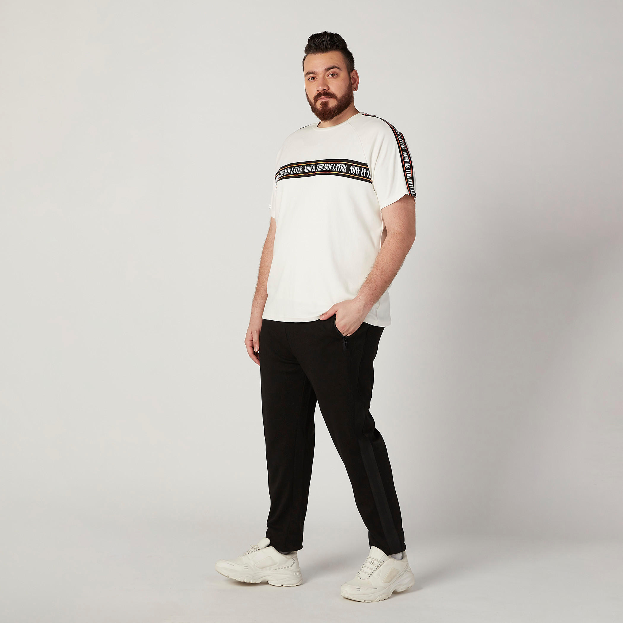 Printed T-shirt with Crew Neck and Short Sleeves-men-clothing-tshirtsandpolos-tshirts-image-2