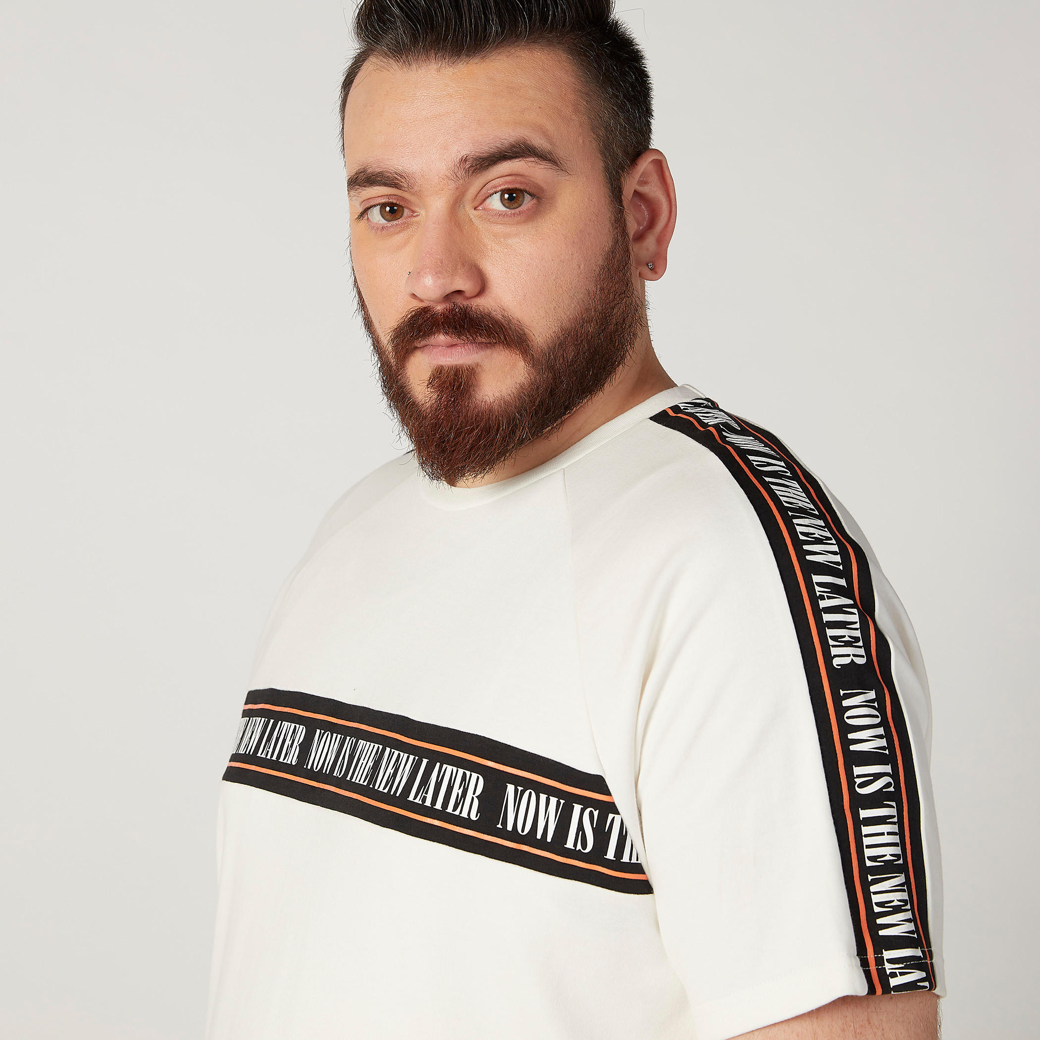 Printed T-shirt with Crew Neck and Short Sleeves-men-clothing-tshirtsandpolos-tshirts-image-3