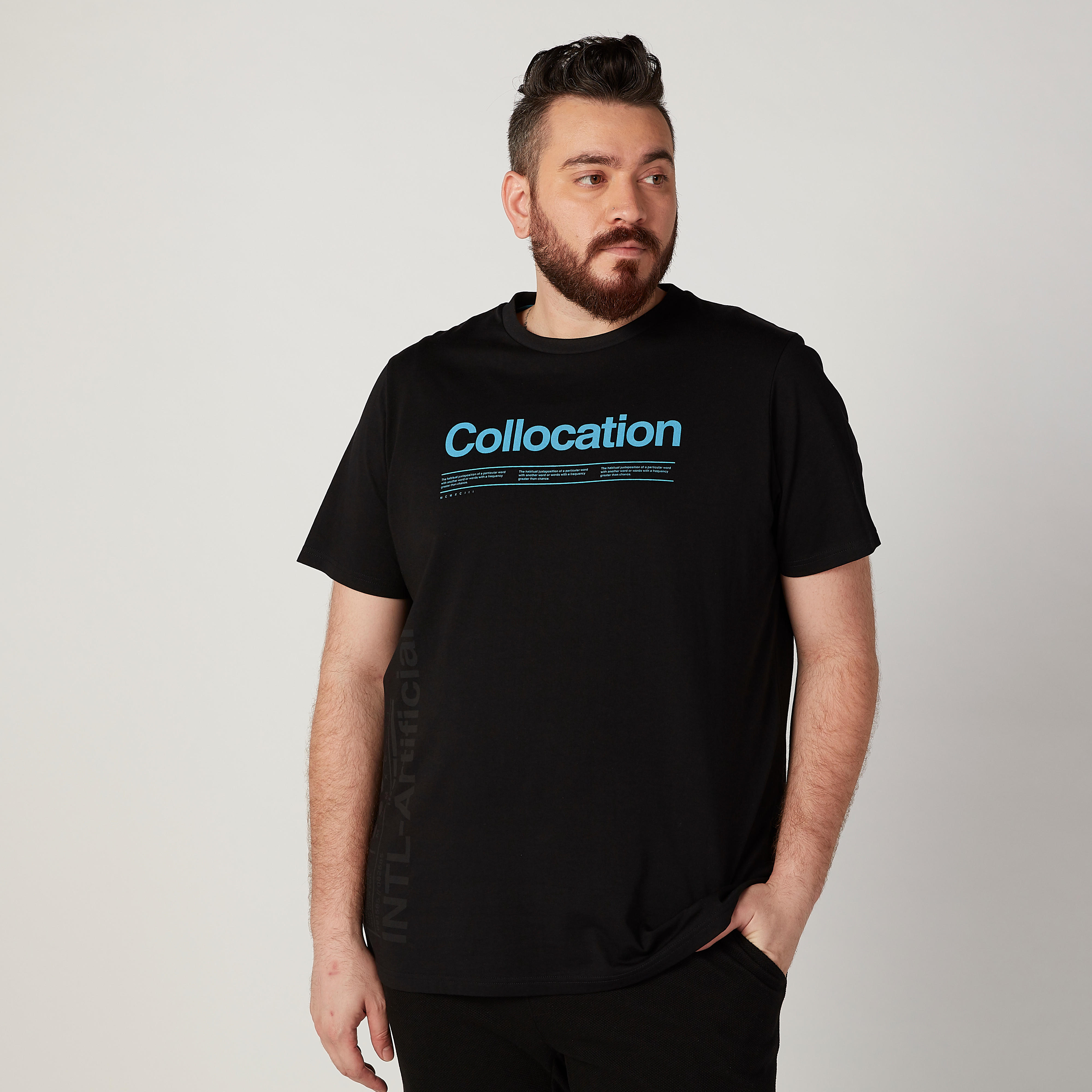 Printed T-shirt with Crew Neck and Short Sleeves-men-clothing-tshirtsandpolos-tshirts-image-1