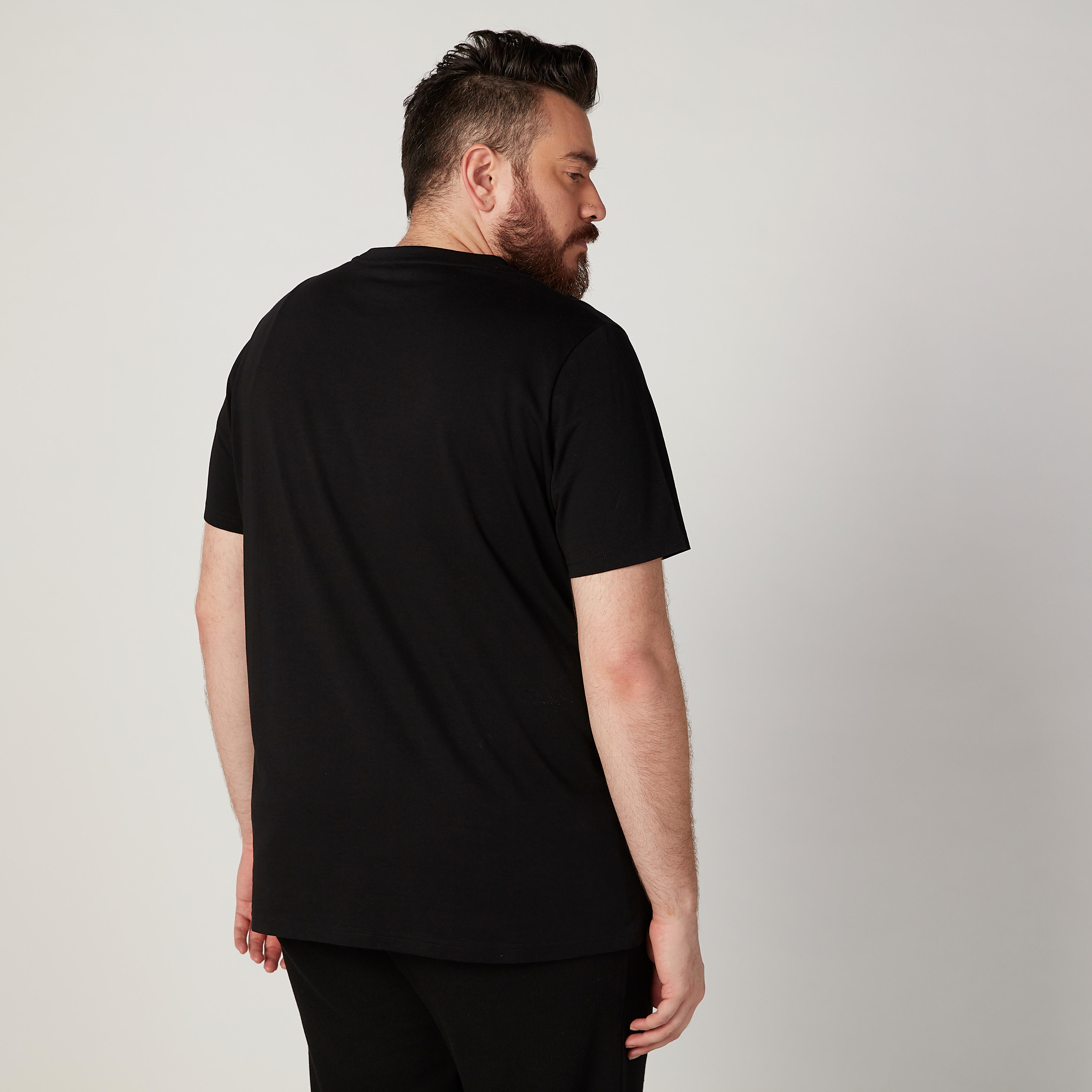 Printed T-shirt with Crew Neck and Short Sleeves-men-clothing-tshirtsandpolos-tshirts-image-4