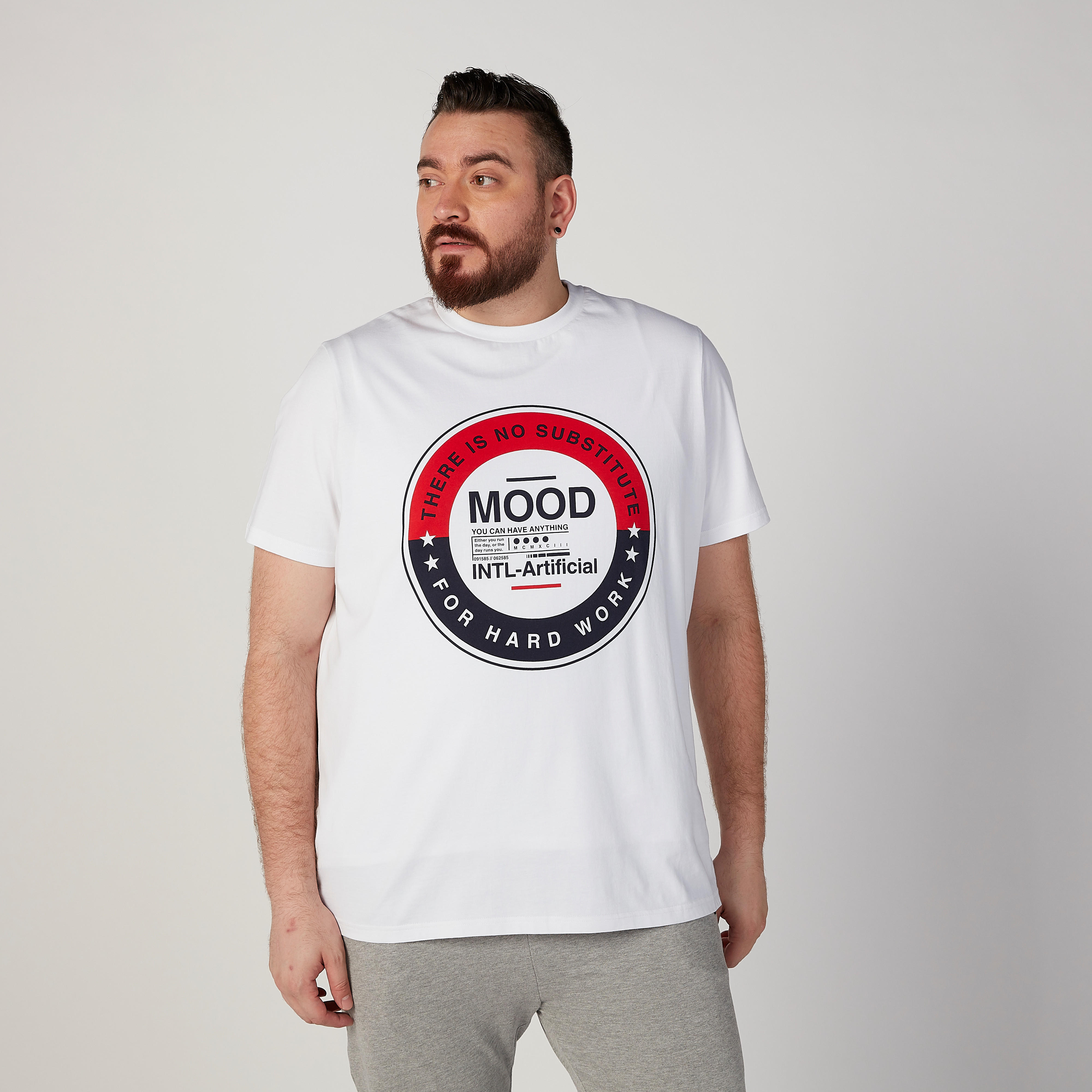Printed T-shirt with Crew Neck and Short Sleeves-men-clothing-tshirtsandpolos-tshirts-image-1