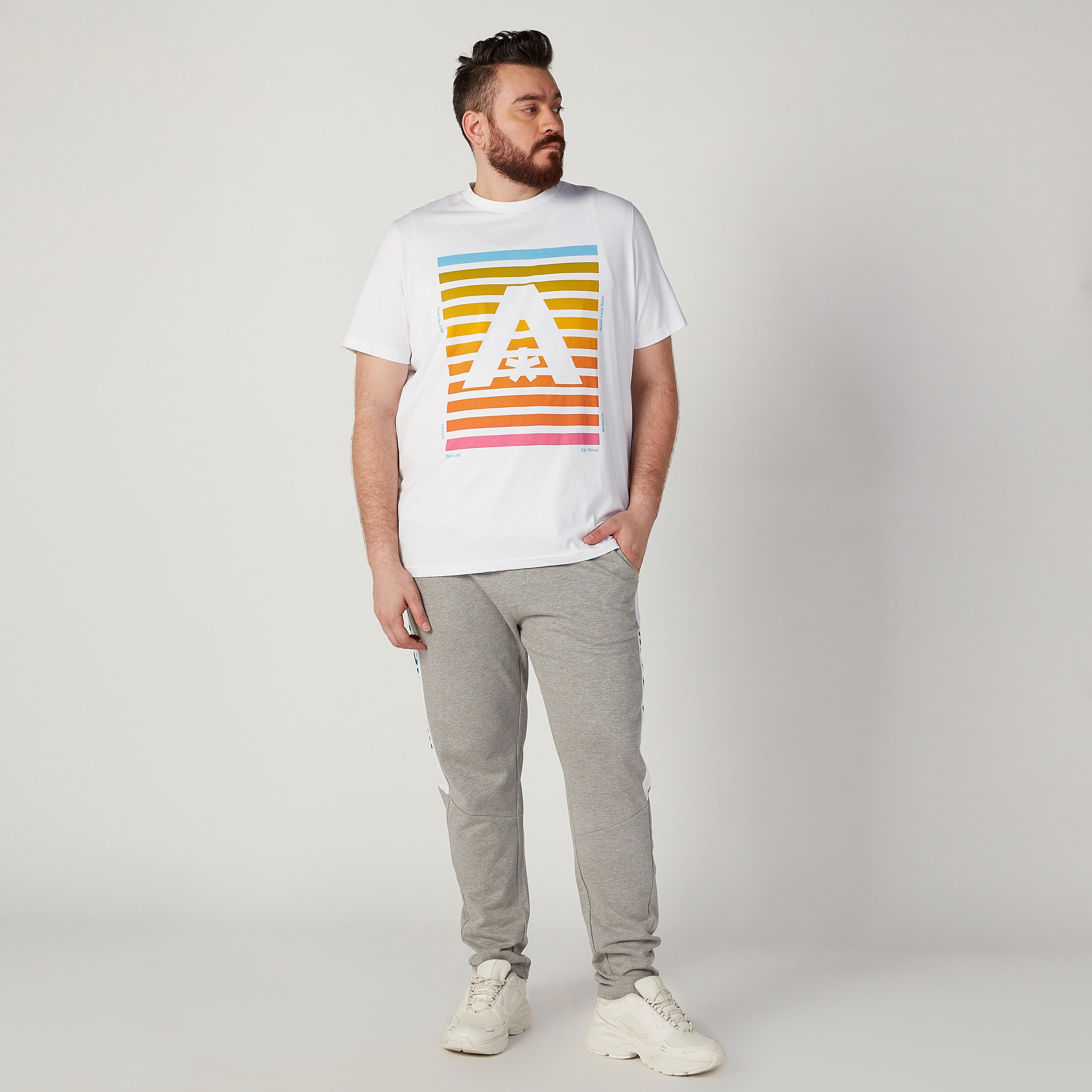 Printed T-shirt with Round Neck and Short Sleeves-men-clothing-tshirtsandpolos-tshirts-image-2