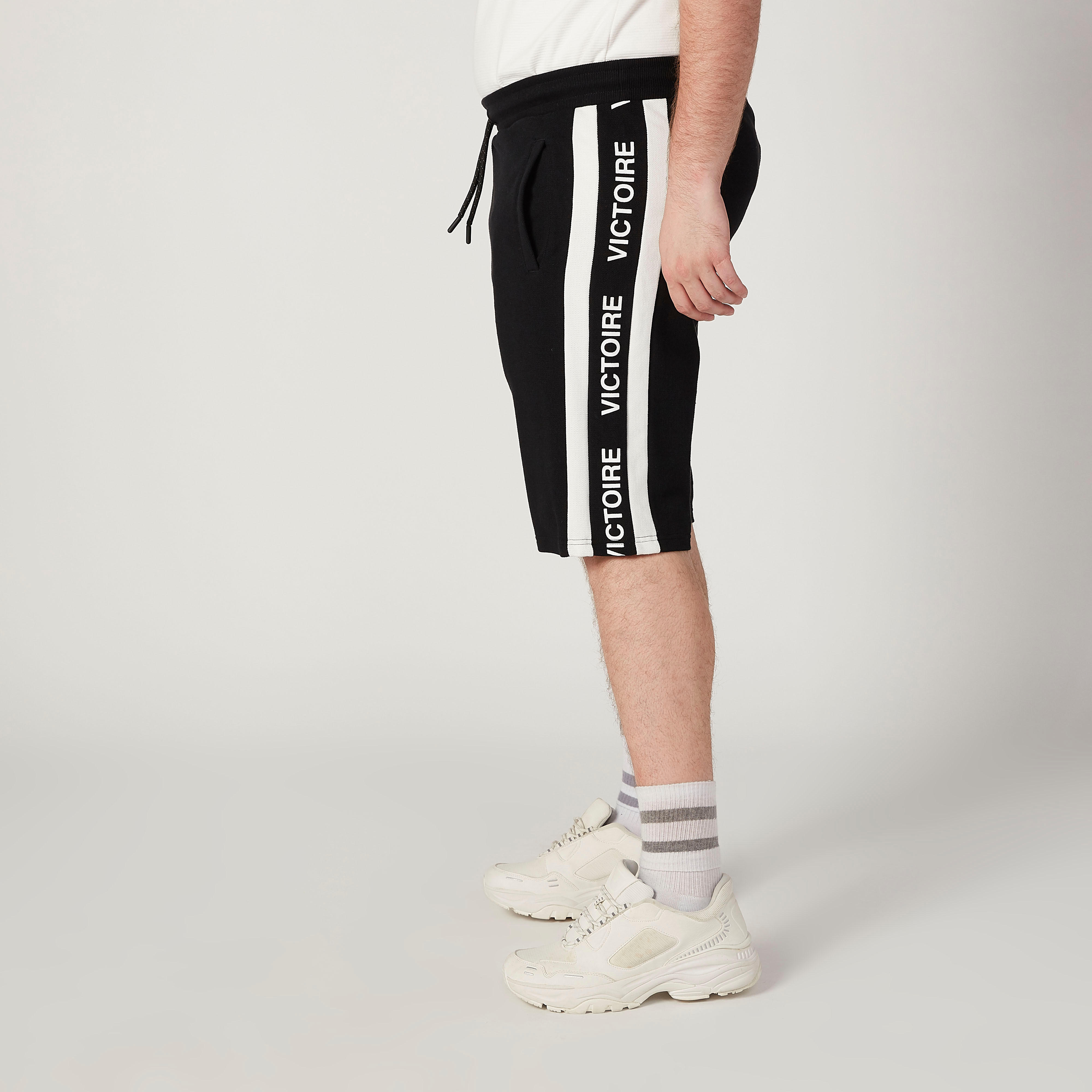 Printed Mid-Rise Shorts with Drawstring Waistband-men-clothing-bottoms-shorts-image-5