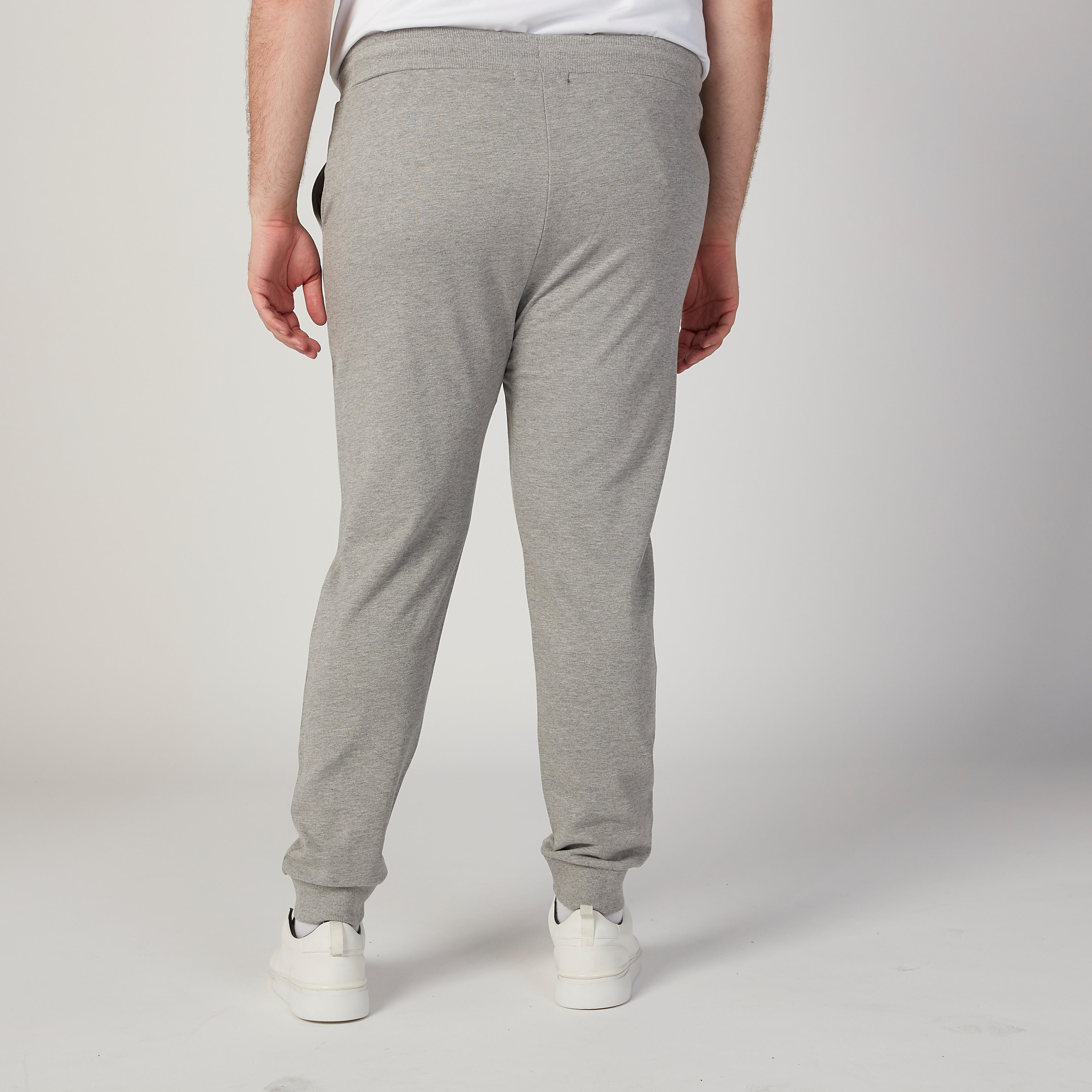 بنطلون رياضي بارز الملمس بخصر متوسط الارتفاع وجيوب-men-clothing-bottoms-joggers-image-4
