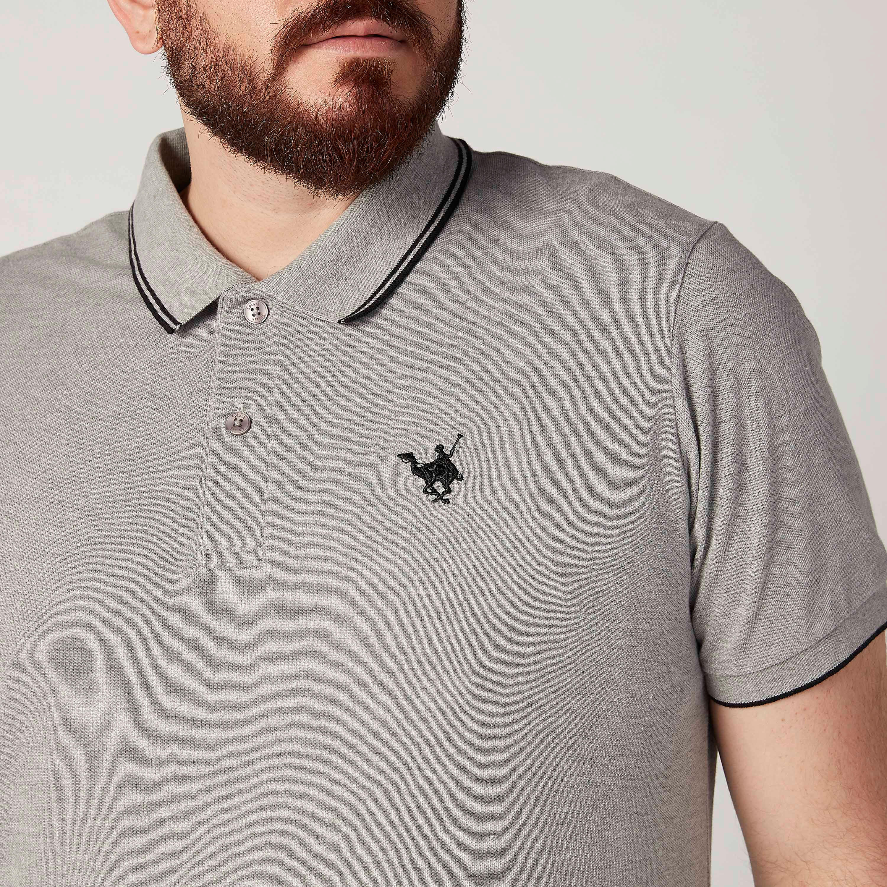 تيشيرت بولو مستدام بارز الملمس بأكمام قصيرة-men-clothing-tshirtsandpolos-polos-image-3