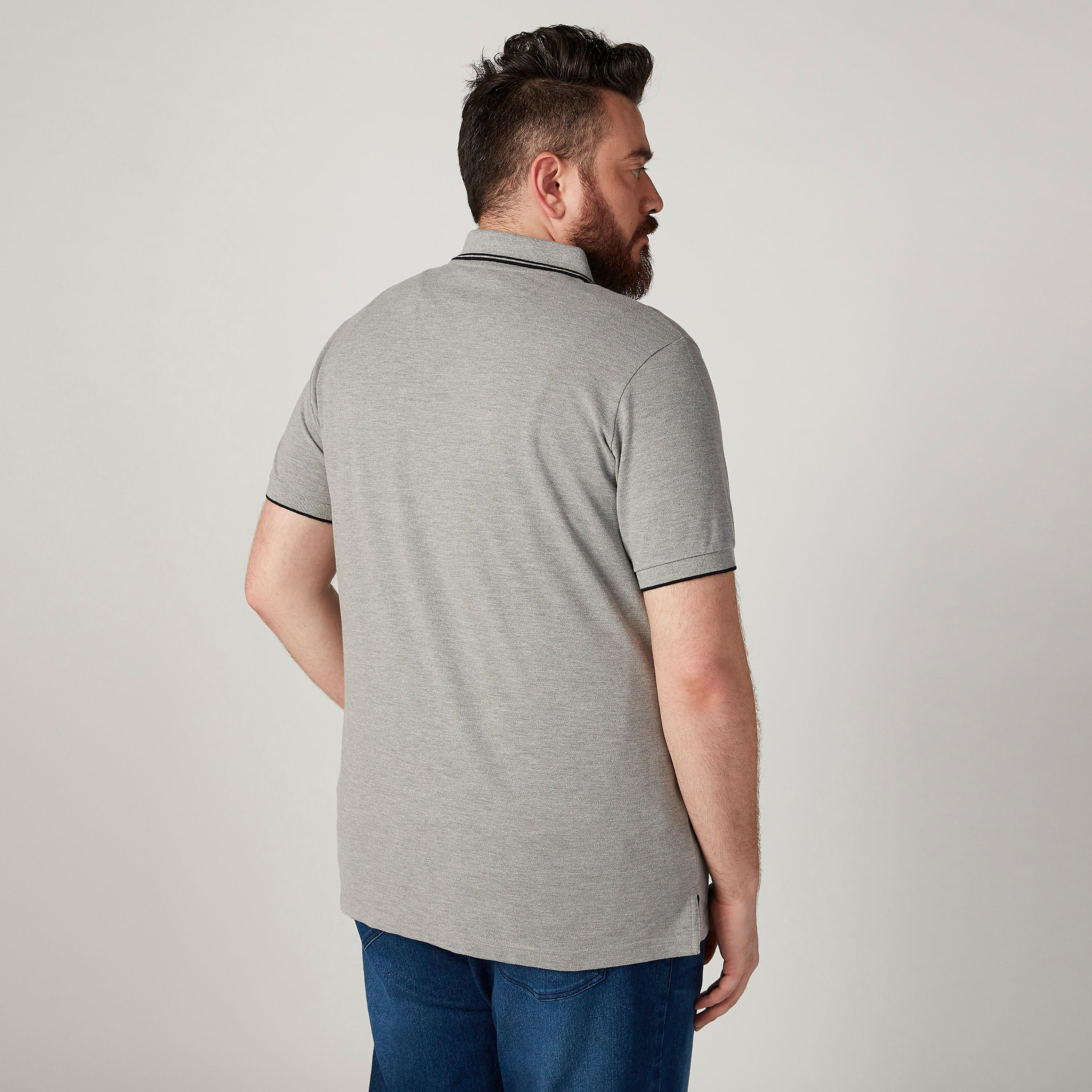 تيشيرت بولو مستدام بارز الملمس بأكمام قصيرة-men-clothing-tshirtsandpolos-polos-image-4
