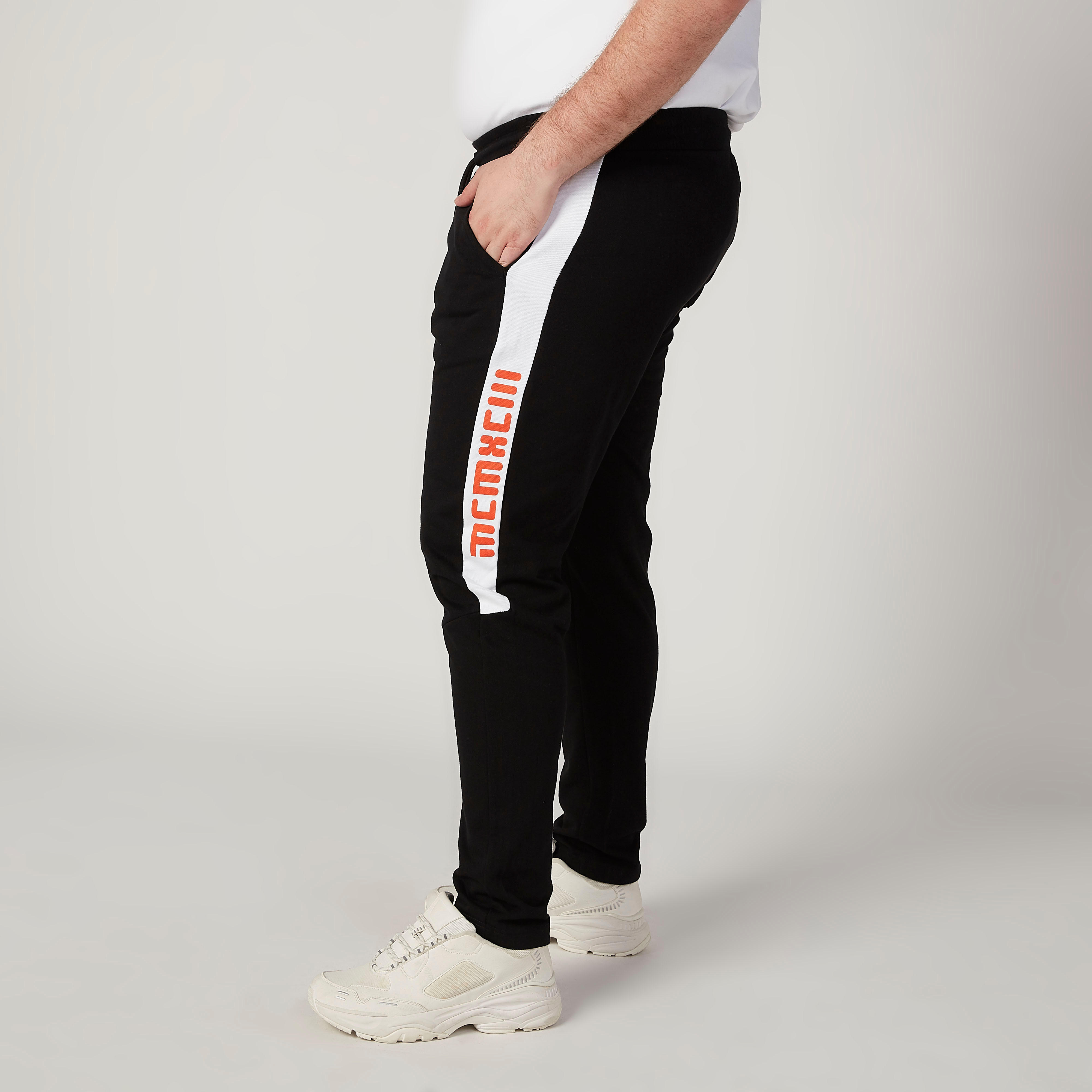 بنطلون رياضي بخصر مطّاطي متوسط الارتفاع وجيوب وطبعات-men-clothing-bottoms-joggers-image-5