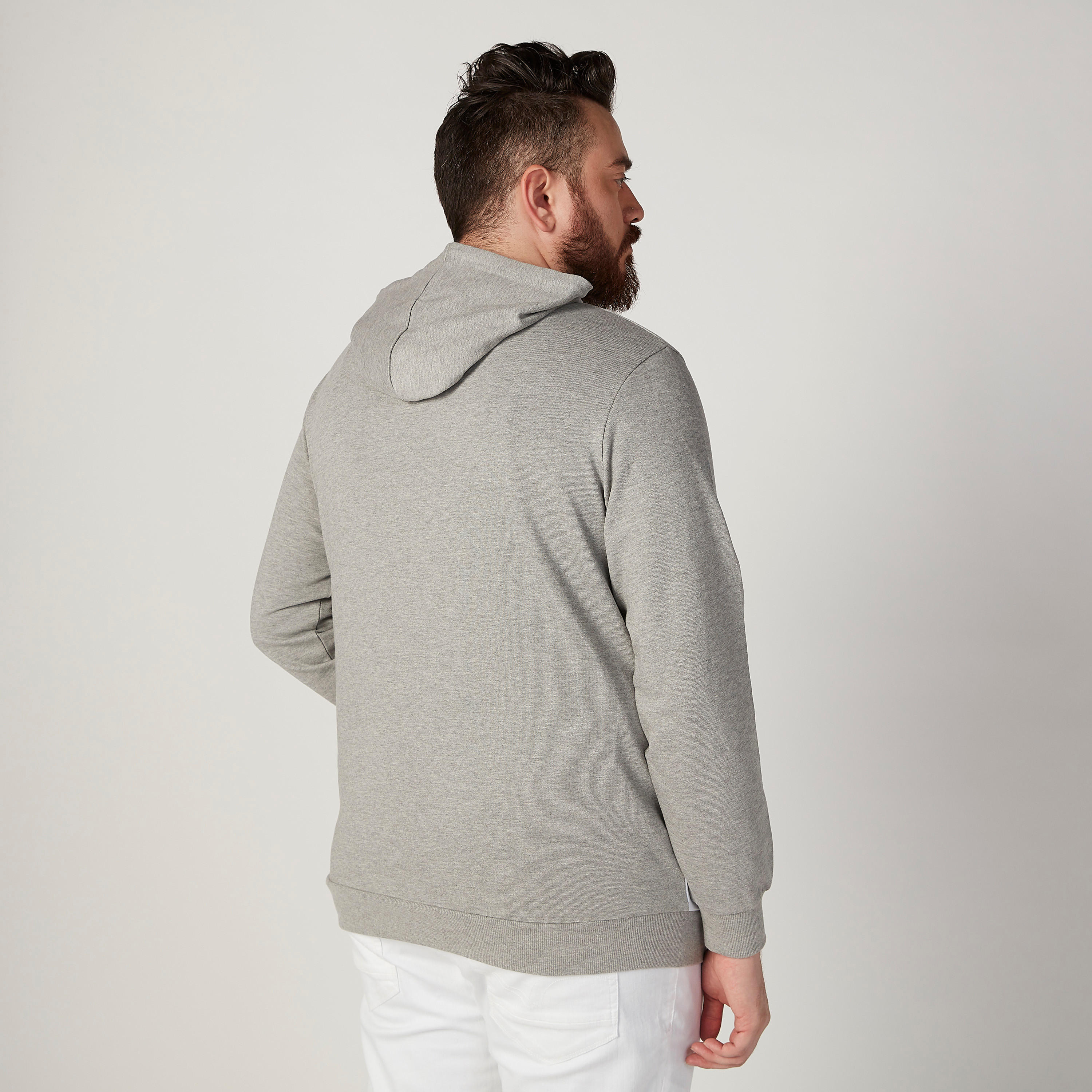 Printed Sweatshirt with Long Sleeves and Hood-men-winterwear-hoodiesandsweatshirts-image-4