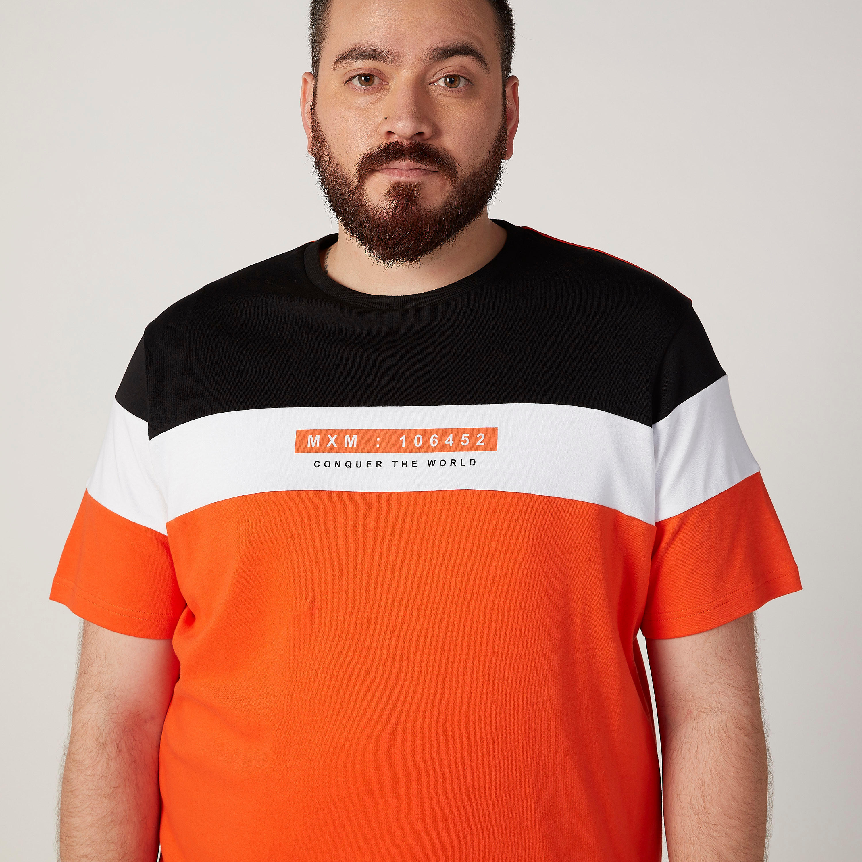 Printed T-shirt with Round Neck and Short Sleeves-men-clothing-tshirtsandpolos-tshirts-image-3