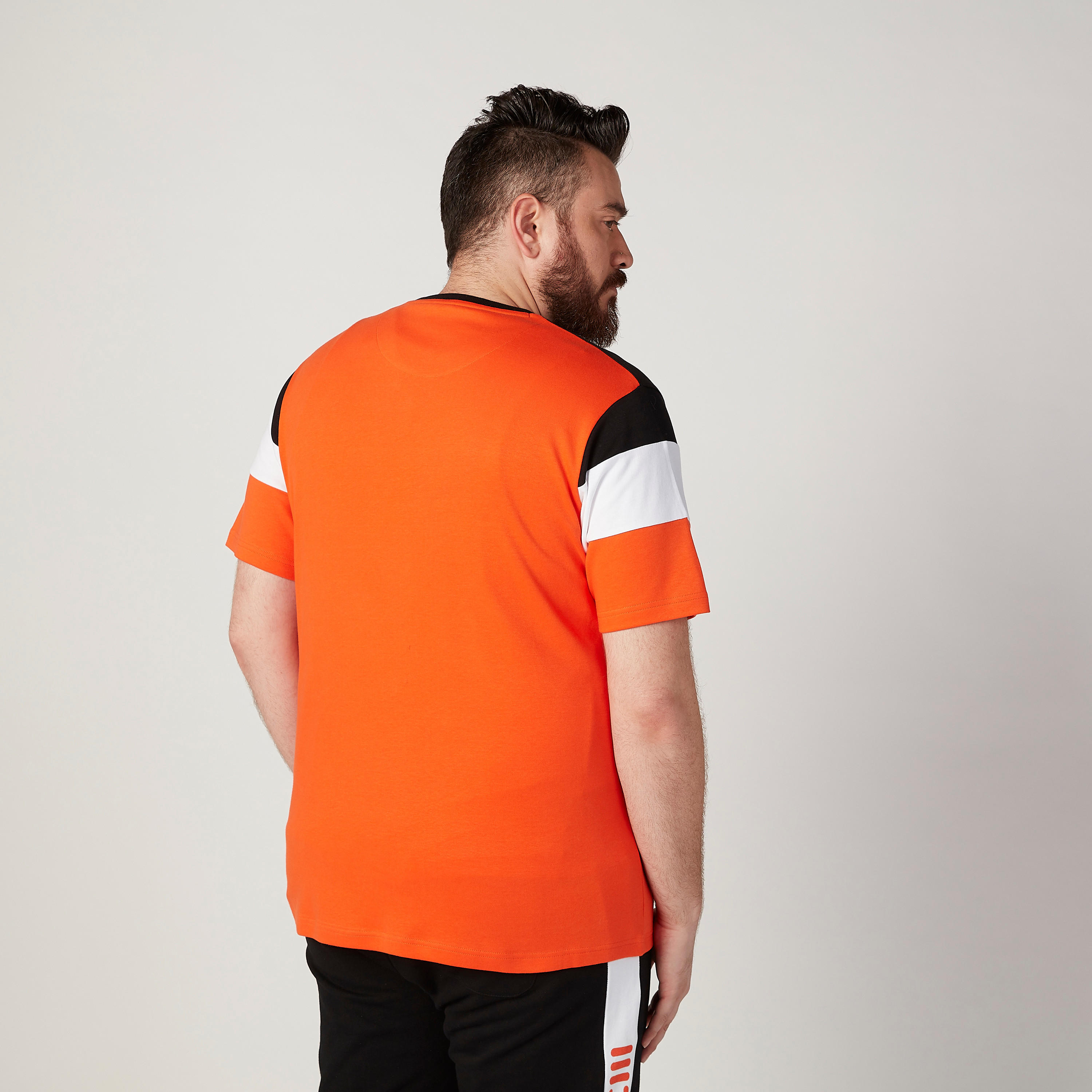 Printed T-shirt with Round Neck and Short Sleeves-men-clothing-tshirtsandpolos-tshirts-image-4