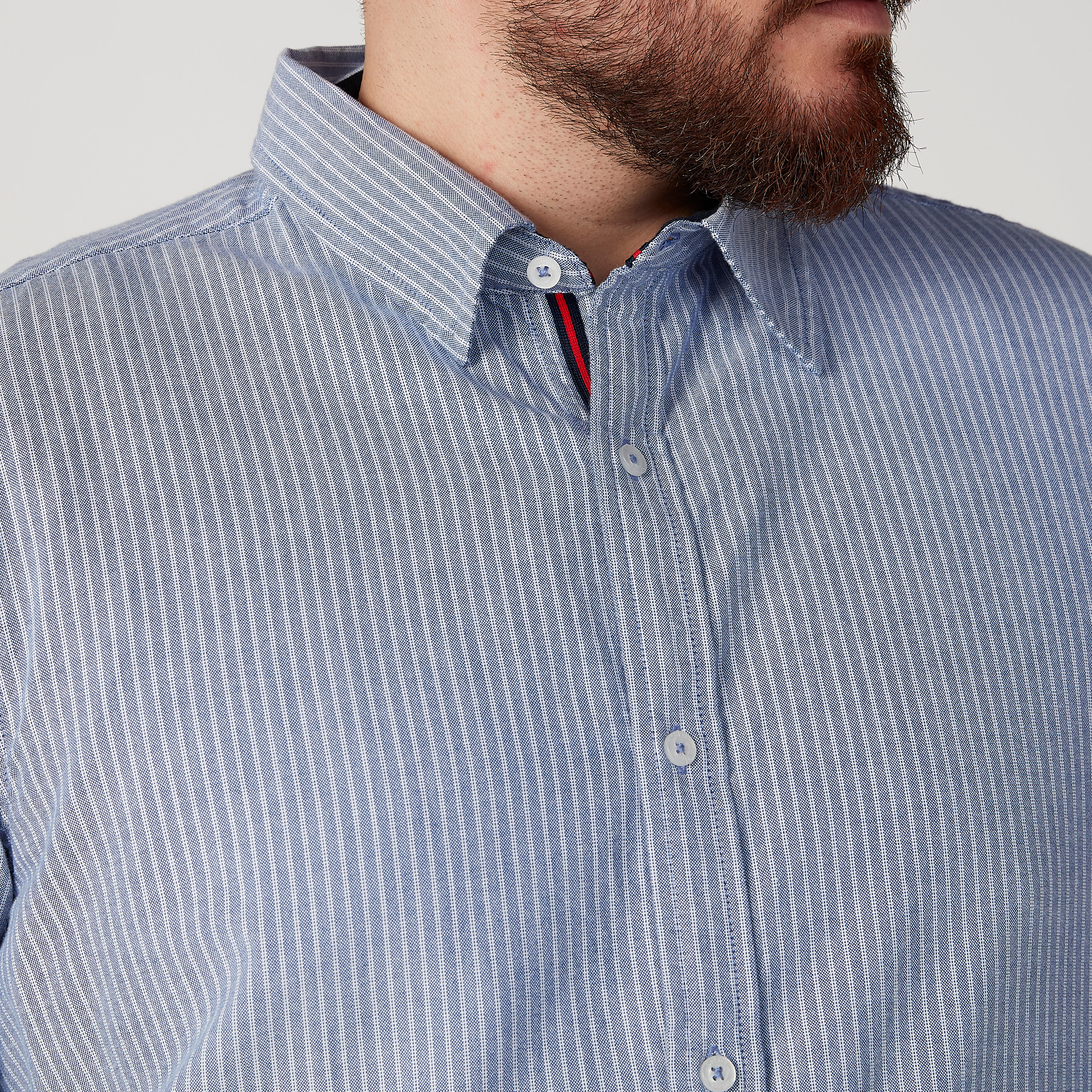 قميص مخطط بياقة عاديّة وأكمام طويلة-men-clothing-shirts-image-3