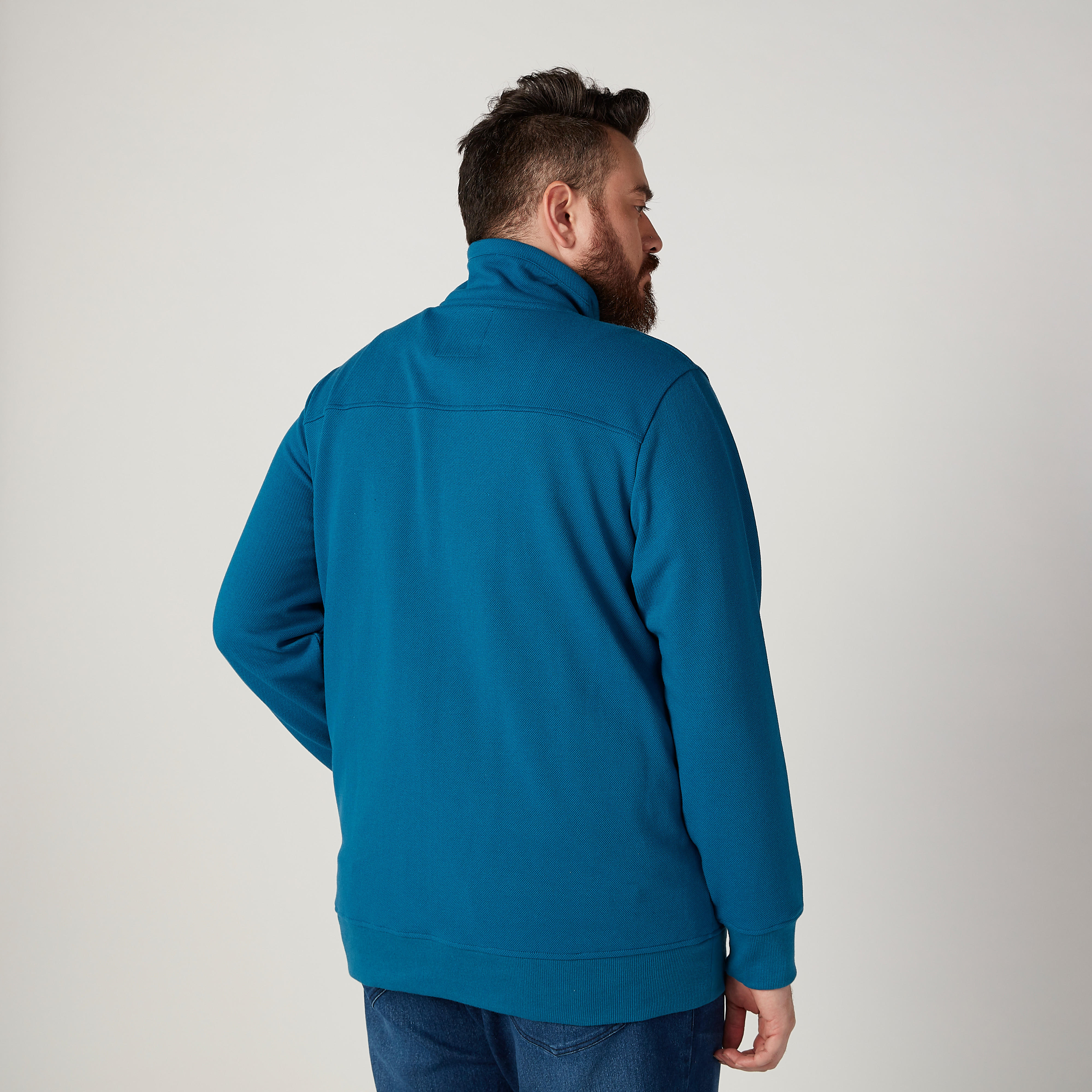 Textured Jacket with Long Sleeves and Pockets-men-clothing-jacketsandblazers-jackets-image-4