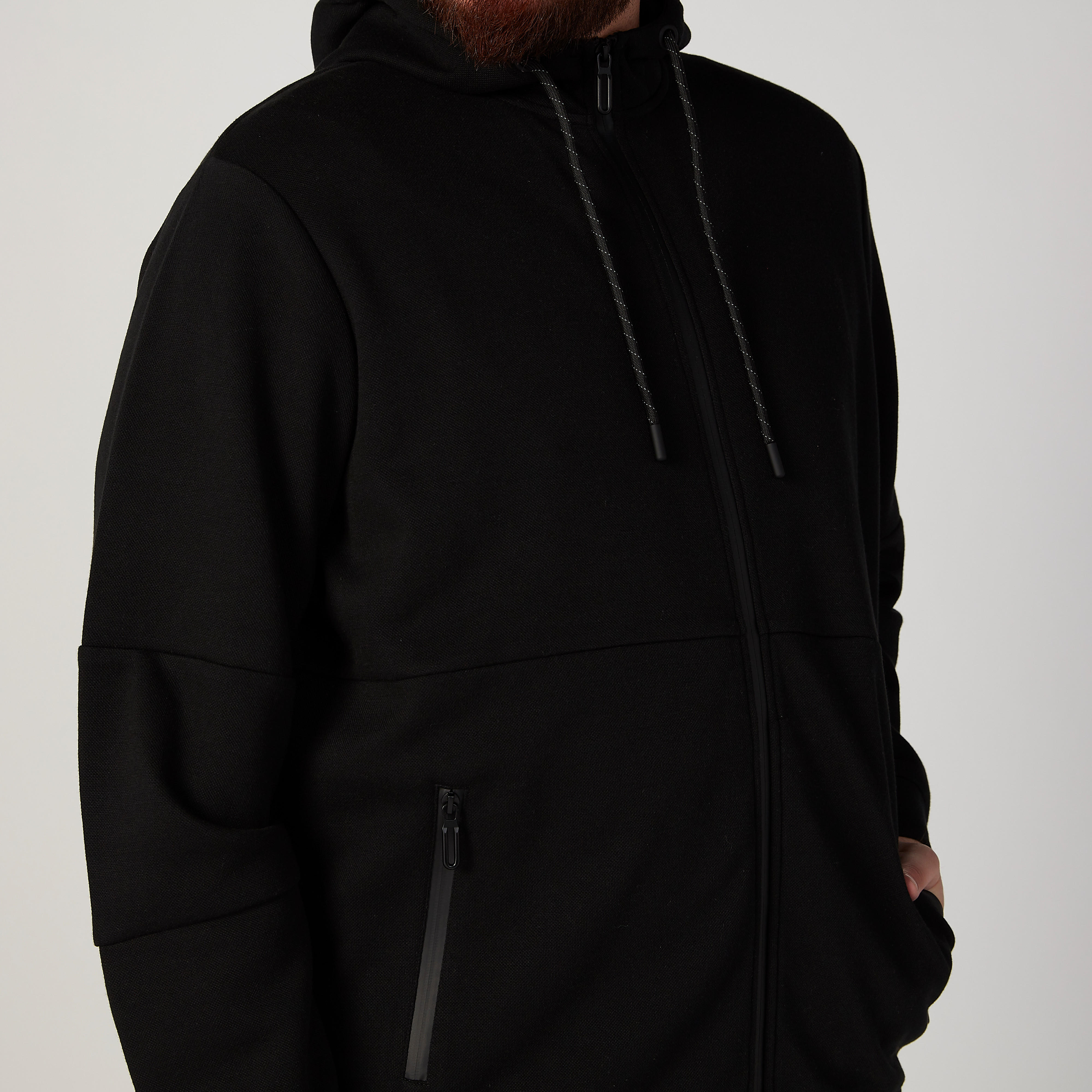 جاكيت بارز الملمس بقبّعة وأكمام طويلة-men-clothing-jacketsandblazers-jackets-image-3