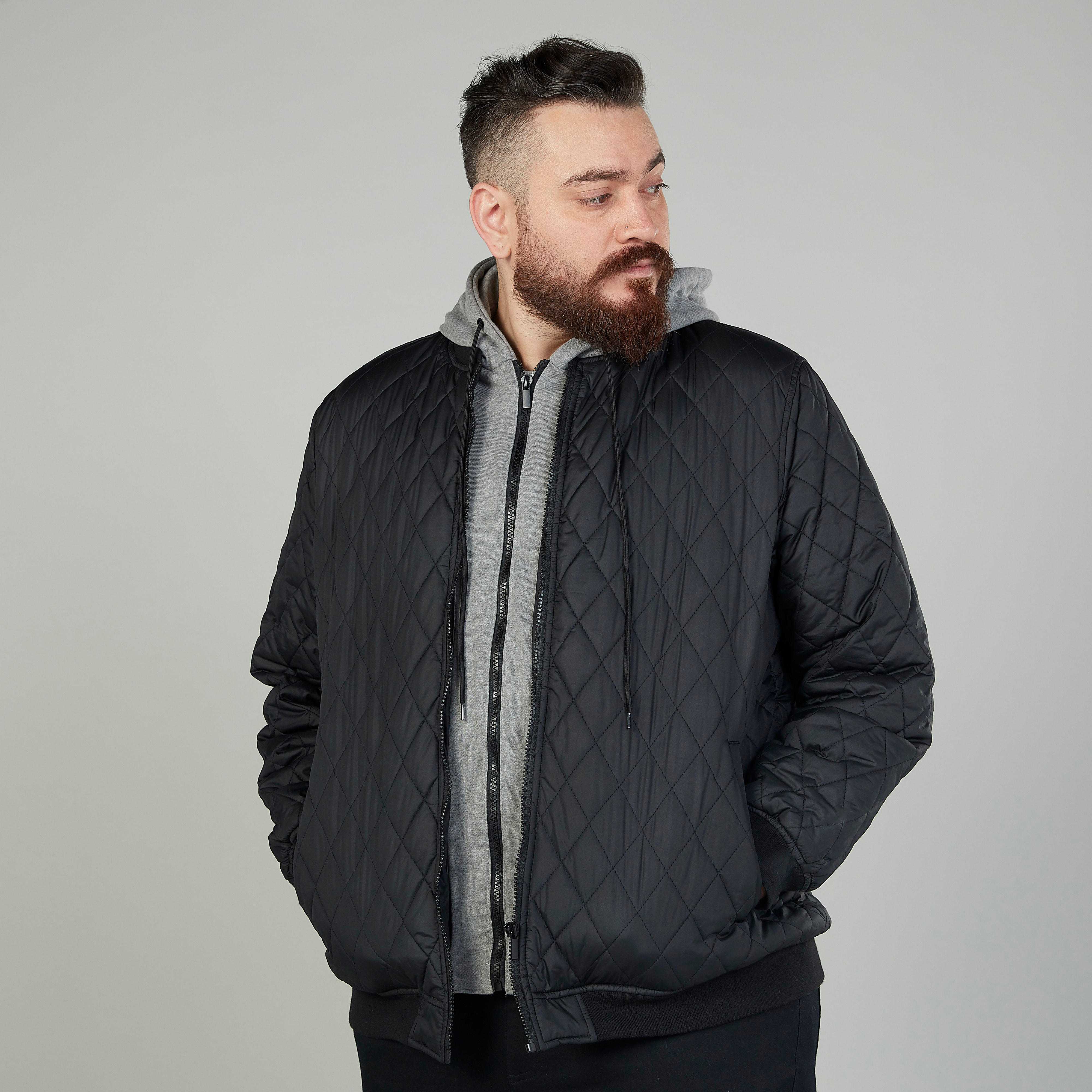 Quilted Jacket with Long Sleeves and Hood-men-clothing-jacketsandblazers-jackets-image-1