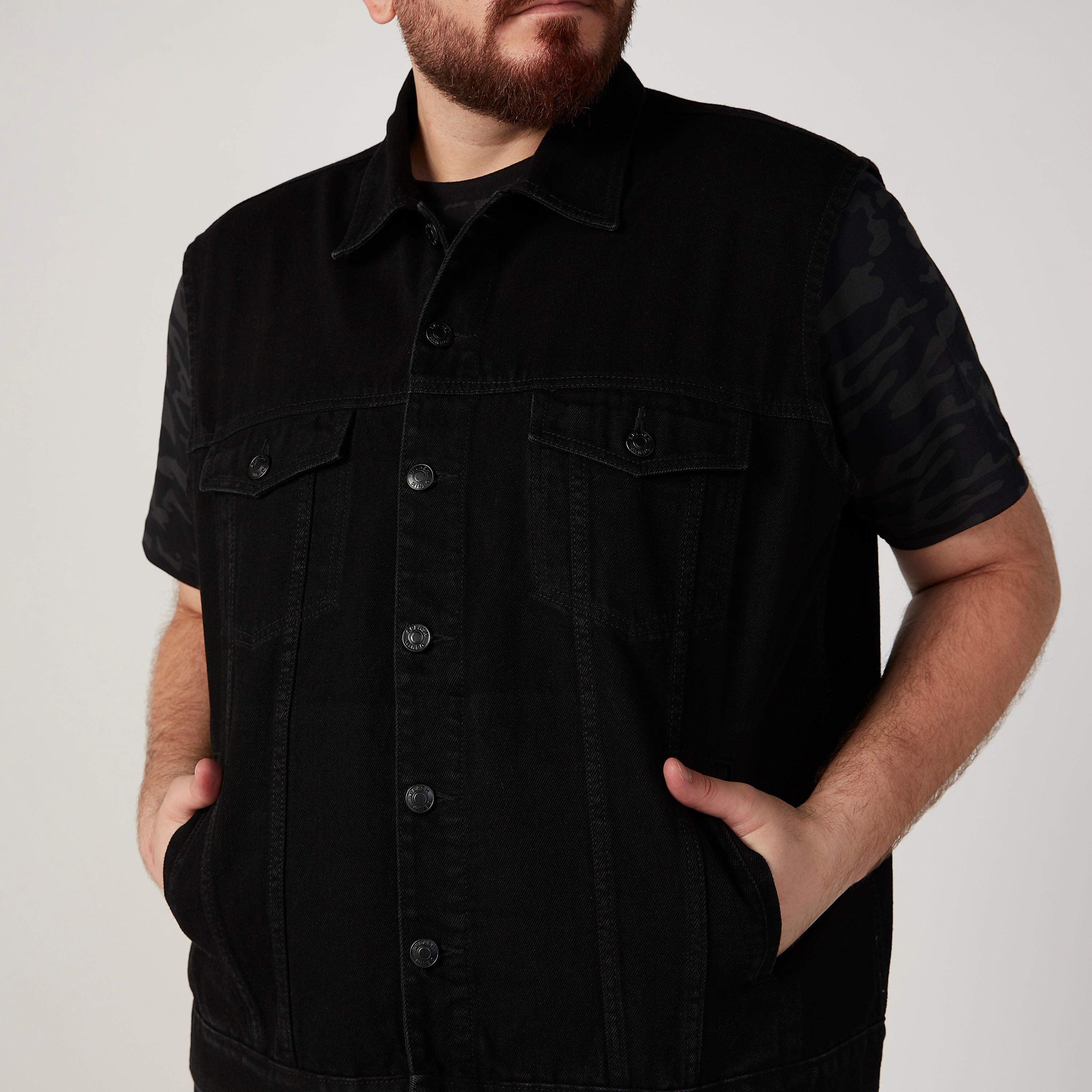 Denim Sleeveless Jacket with Flap Pockets-men-clothing-jacketsandblazers-jackets-image-3