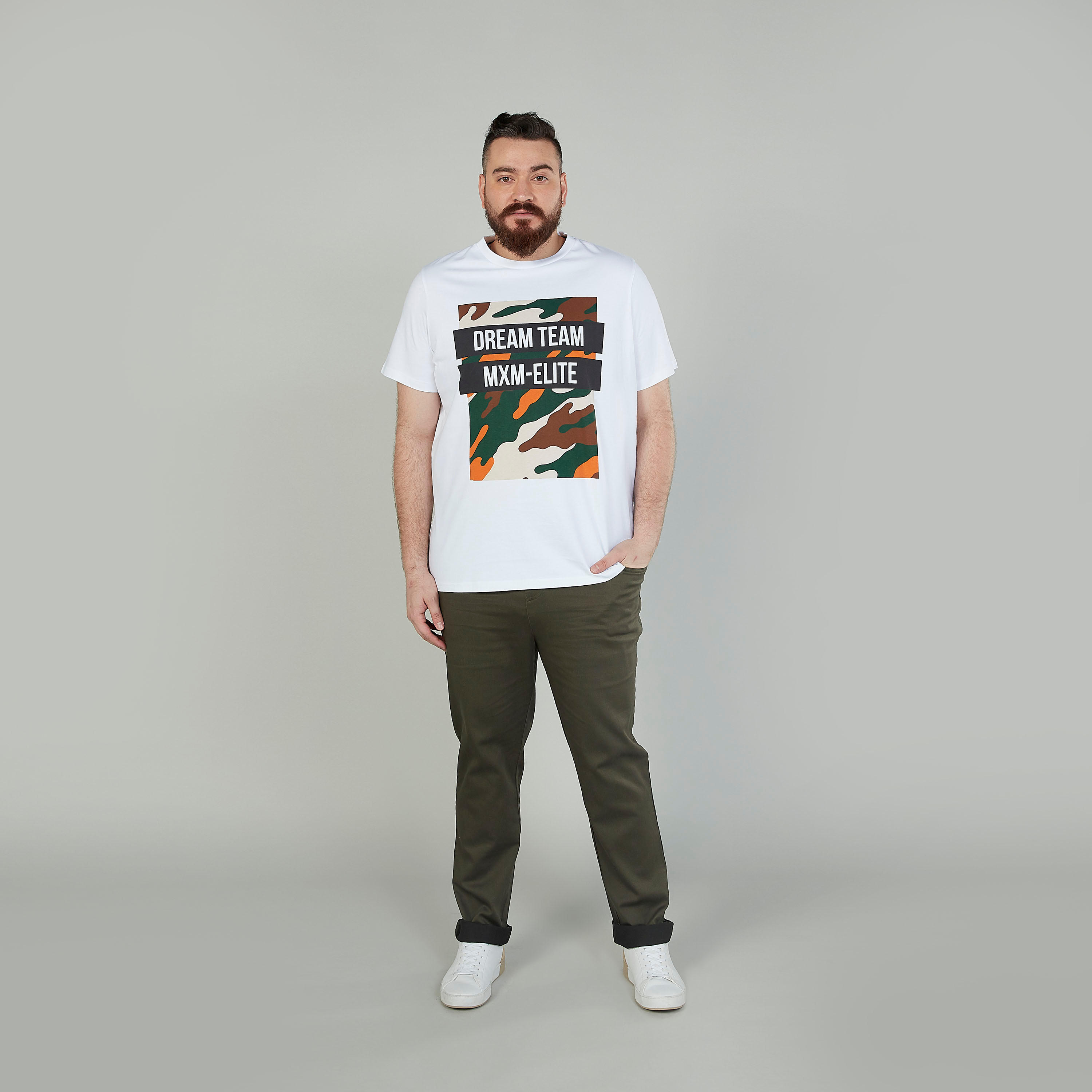 Printed T-shirt with Crew Neck and Short Sleeves-men-clothing-tshirtsandpolos-tshirts-image-2