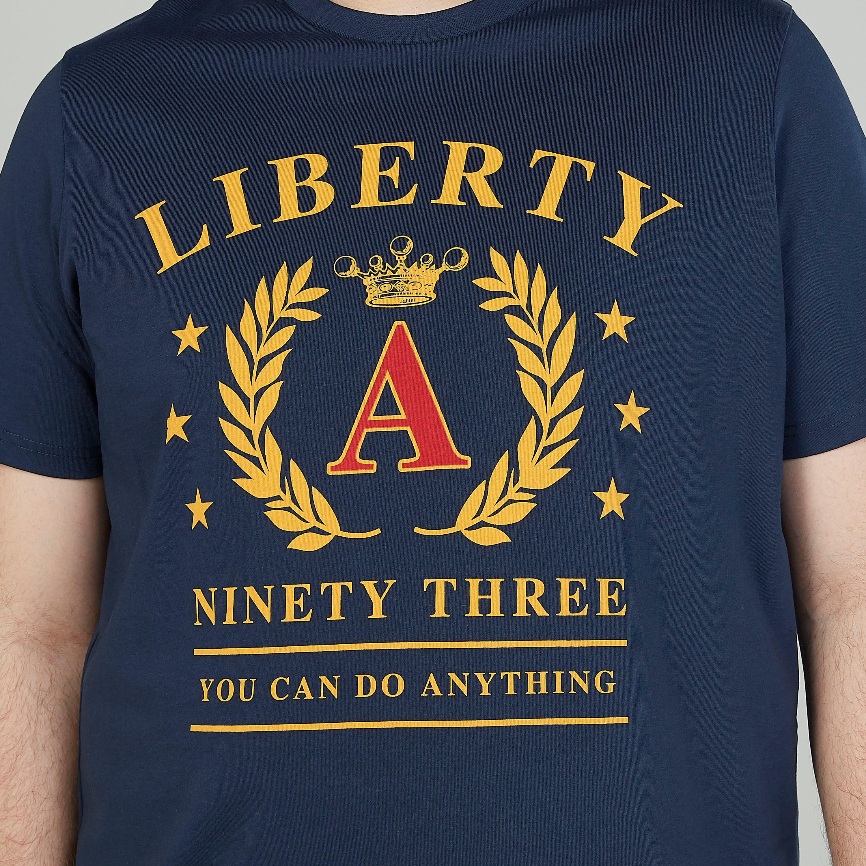 Printed T-shirt with Crew Neck and Short Sleeves-men-clothing-tshirtsandpolos-tshirts-image-3