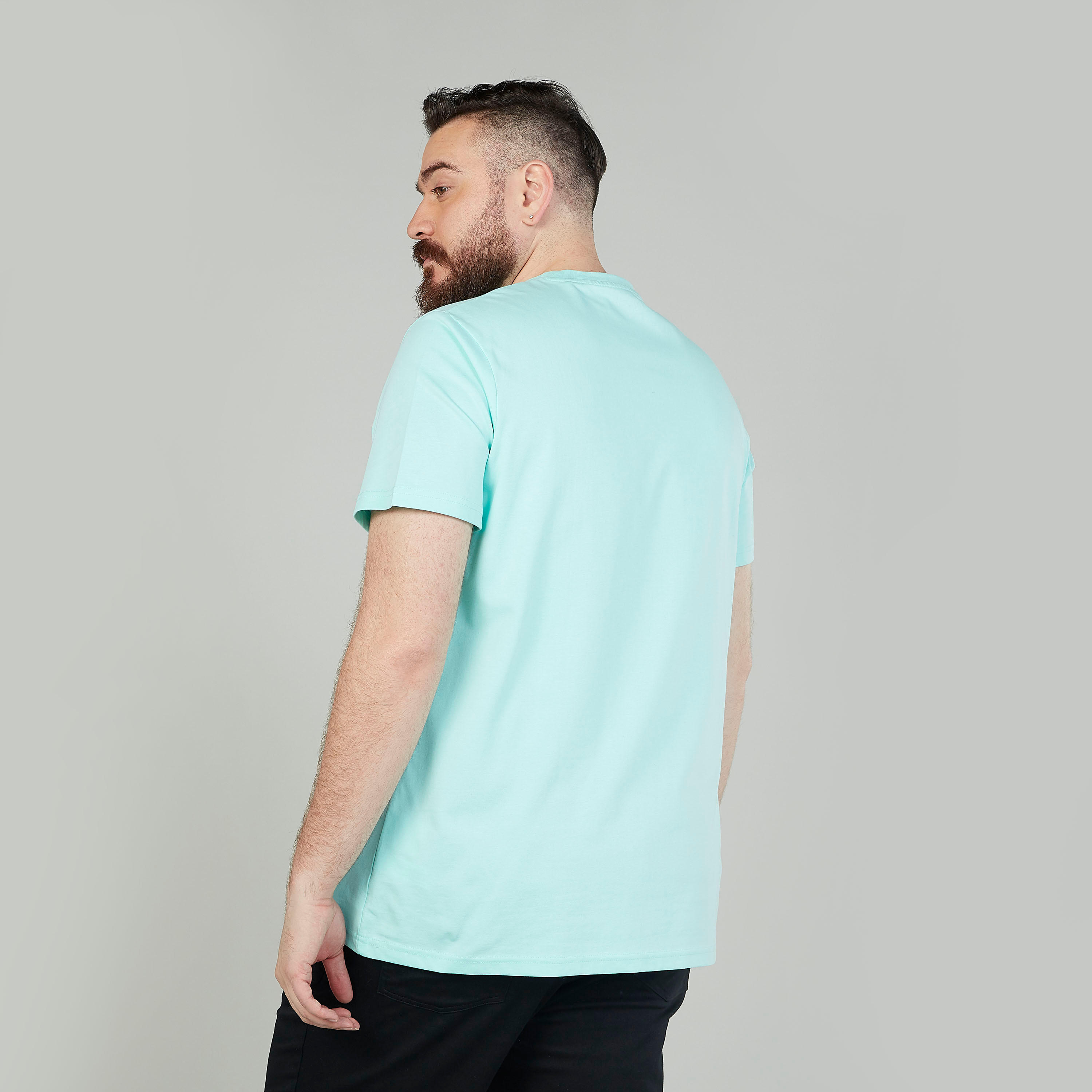 Printed T-shirt with Crew Neck and Short Sleeves-men-clothing-tshirtsandpolos-tshirts-image-4