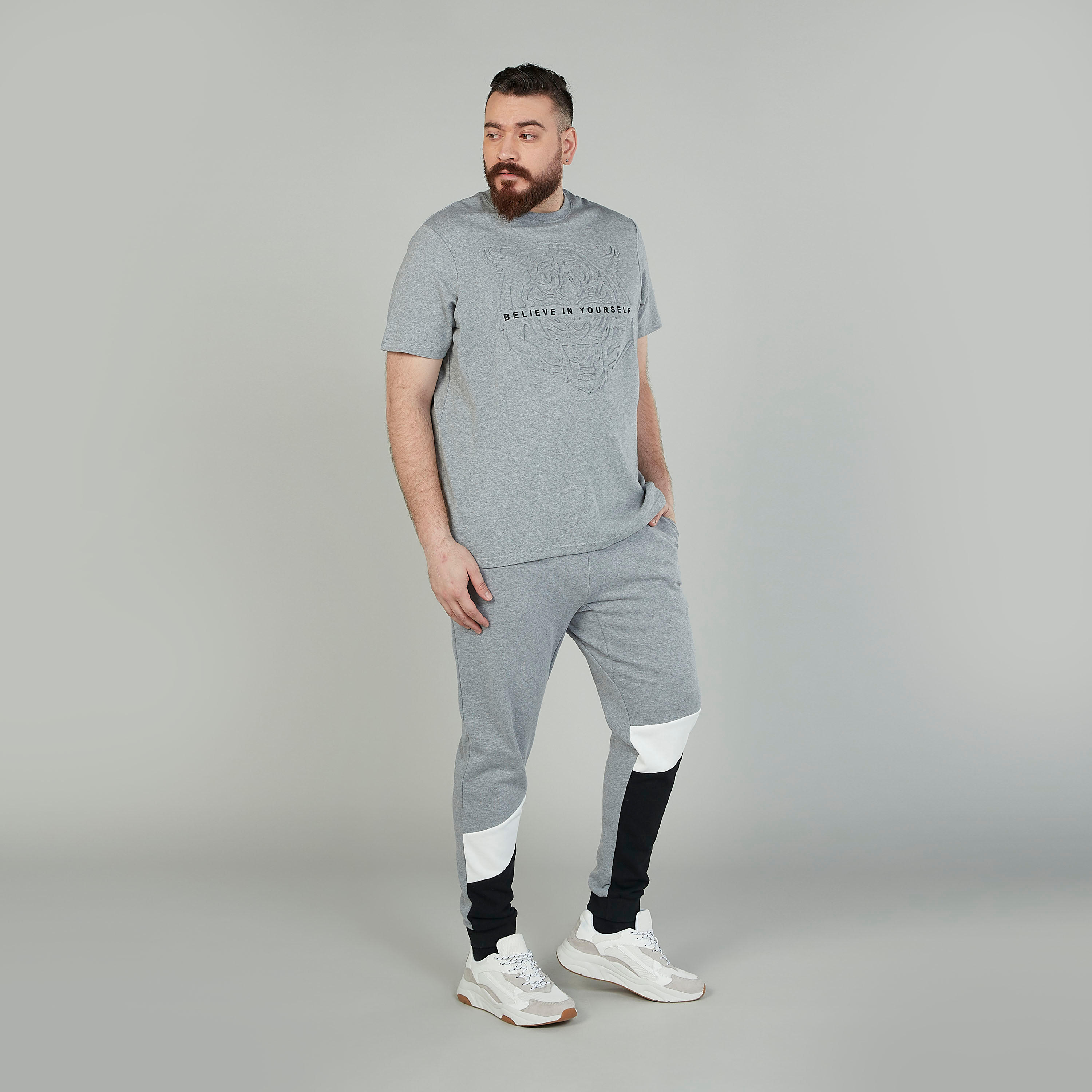 Printed T-shirt with Crew Neck and Short Sleeves-men-clothing-tshirtsandpolos-tshirts-image-2