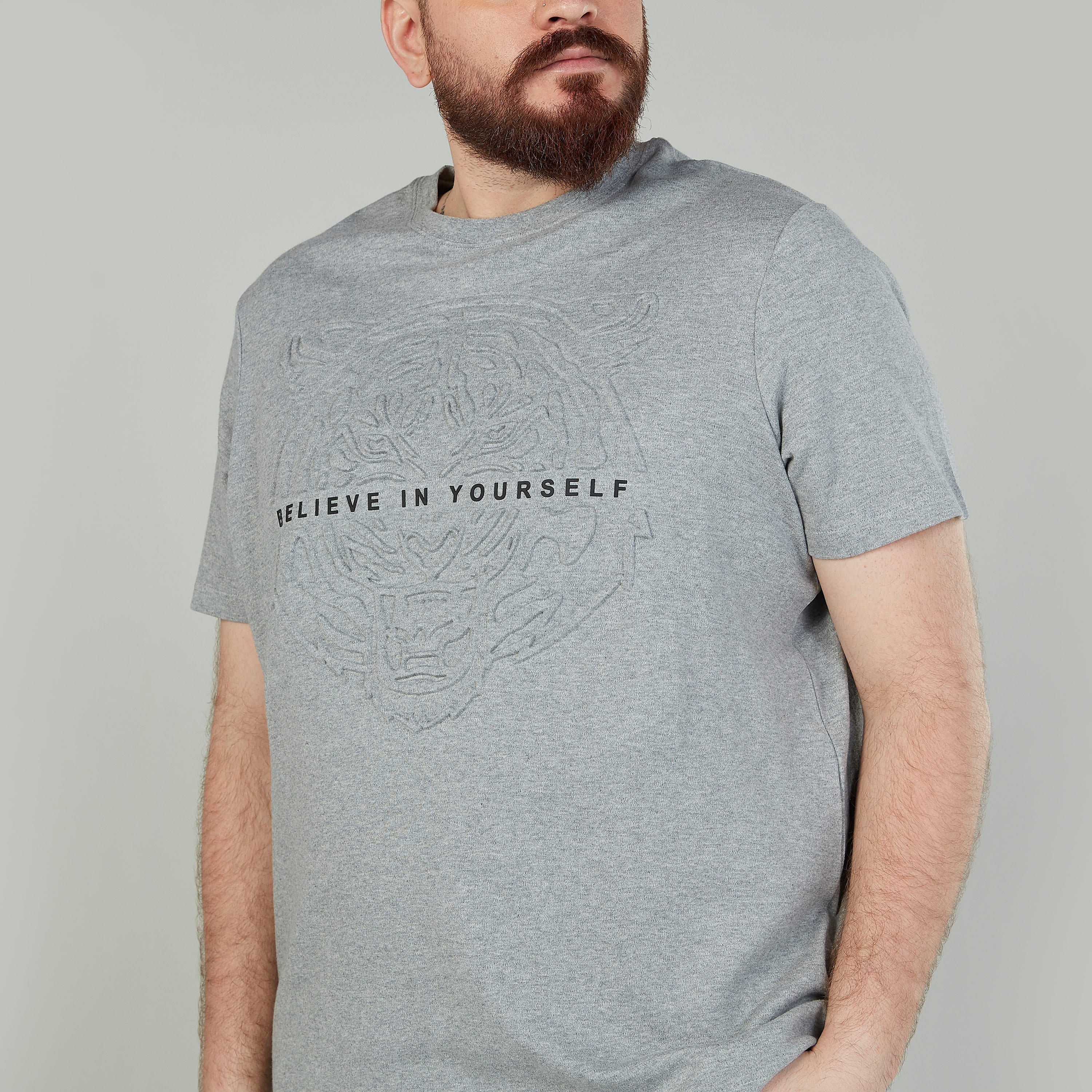 Printed T-shirt with Crew Neck and Short Sleeves-men-clothing-tshirtsandpolos-tshirts-image-3