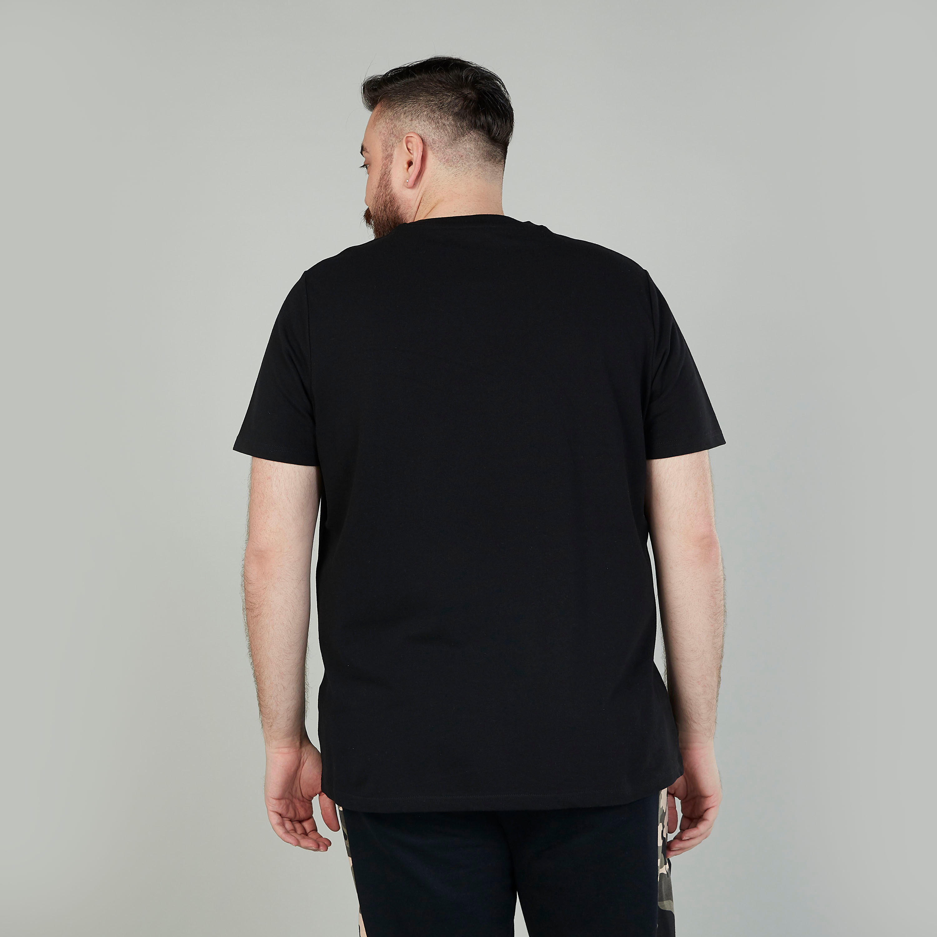 Printed T-shirt with Crew Neck and Short Sleeves-men-clothing-tshirtsandpolos-tshirts-image-4