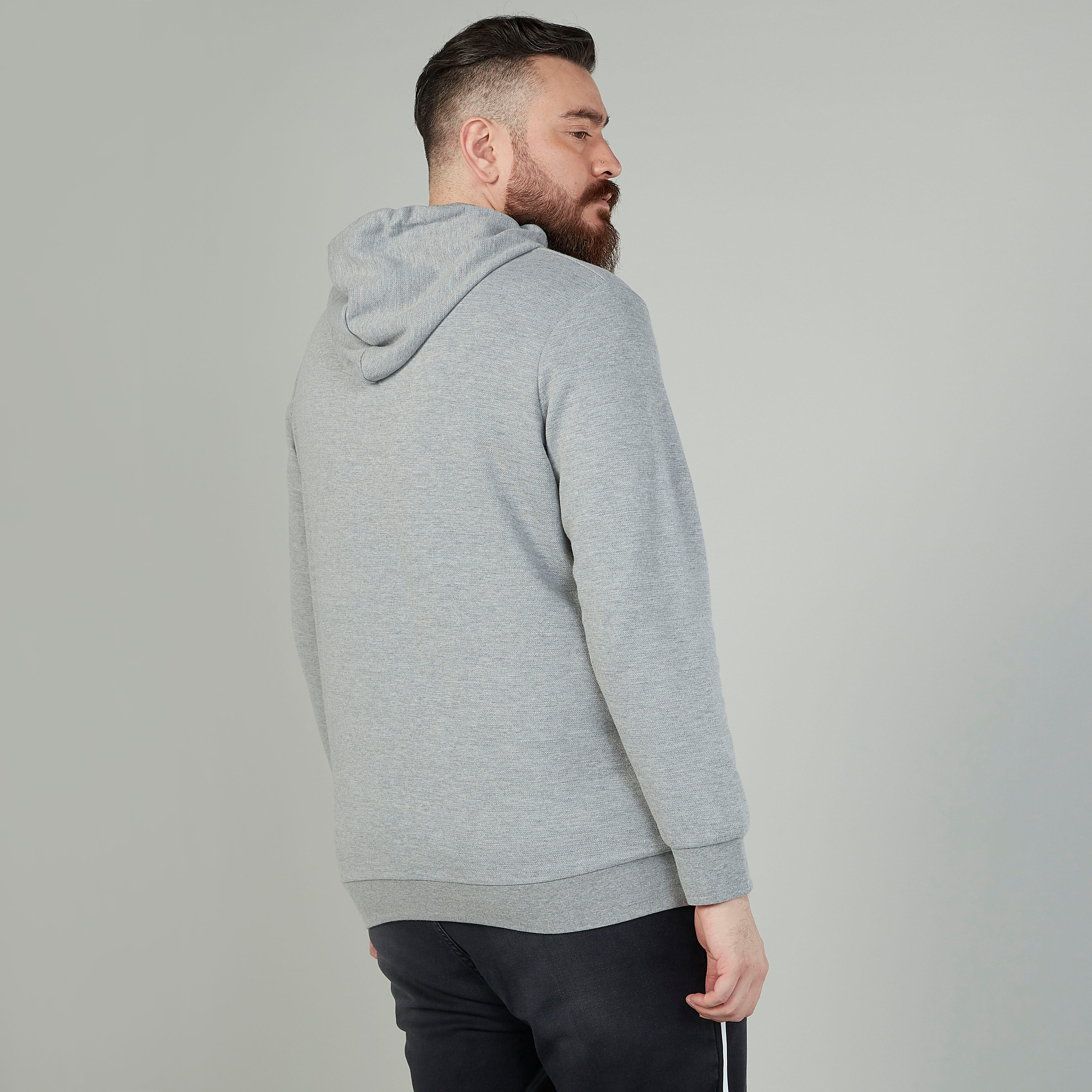 Printed Sweatshirt with Long Sleeves and Hood-men-winterwear-hoodiesandsweatshirts-image-4