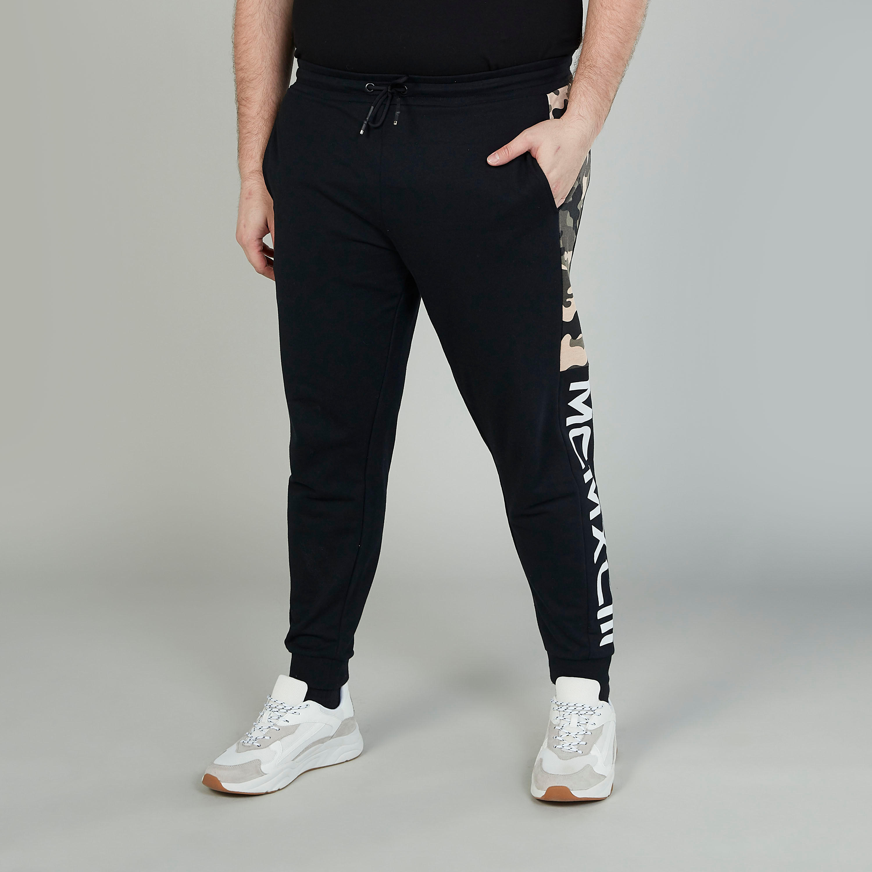 Full Length Printed Mid-Rise Jog Pants with Pockets and Drawstring-men-clothing-bottoms-joggers-image-1