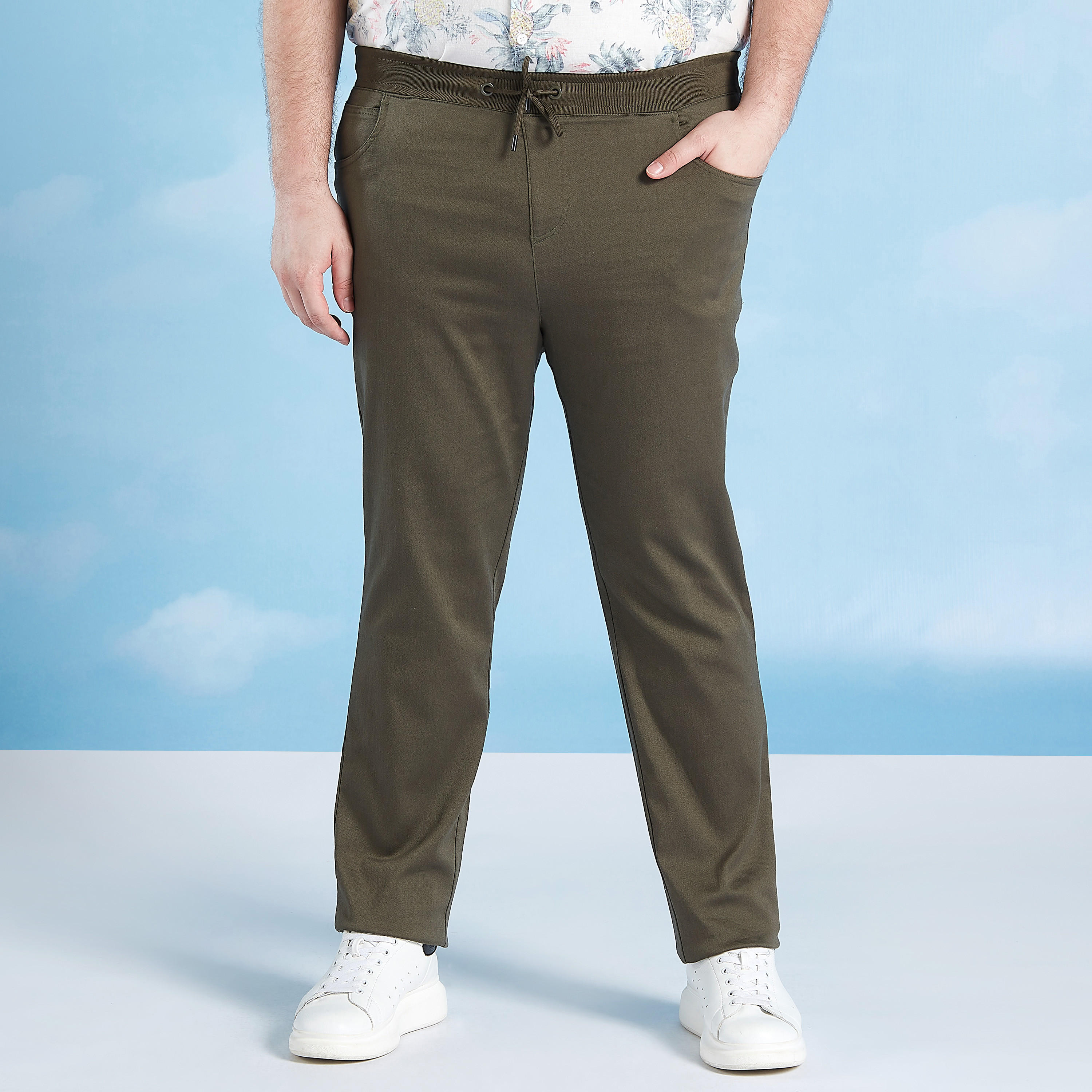 بنطلون سادة برباط وجيوب-men-clothing-bottoms-trousersandchinos-trousers-image-1